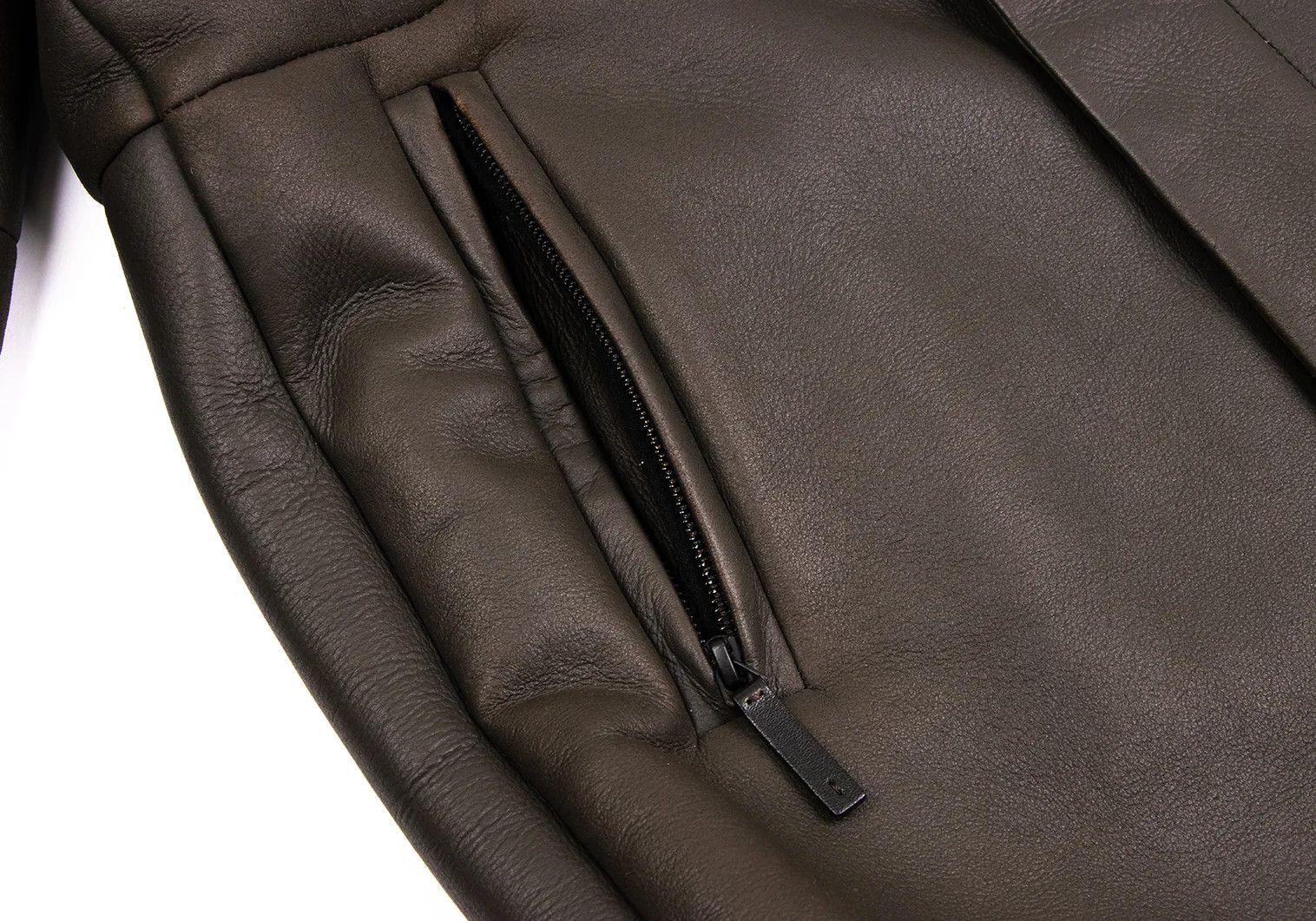 Armani Collezioni Lamb Leather Shearling Coat in Brown Black Size 54 Size US XXS / EU 40 - 12 Thumbnail