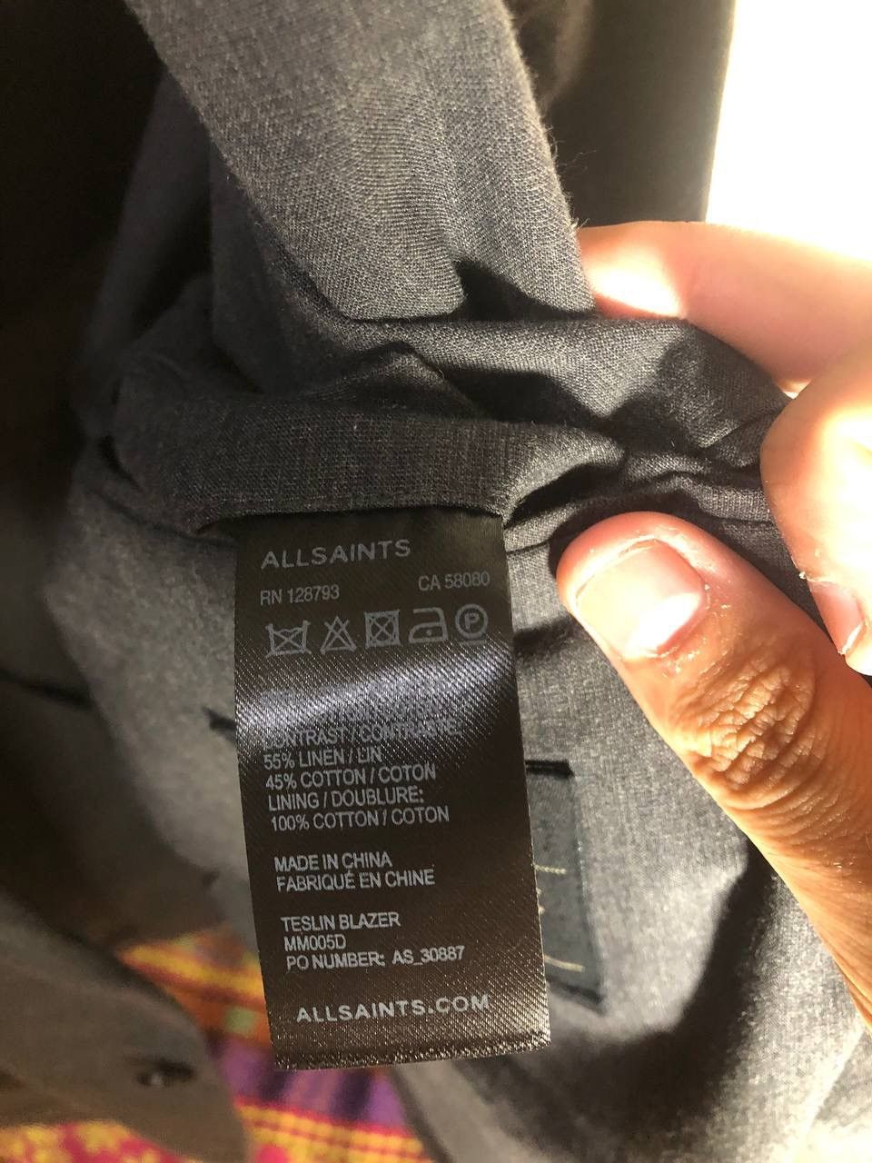 Allsaints VERY RARE ALLSAINTS TESLIN CASUAL BLAZER DESIGNER DELUX Y2K Size 42S - 6 Thumbnail