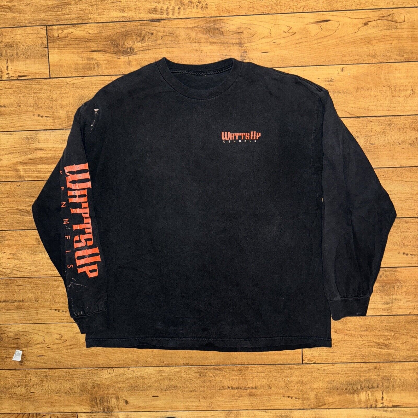 Band Tees × Rap Tees Bull Dog Long Sleeve T-Shirt Black 2XL 24x28.5 Size US XXL / EU 58 / 5 - 4 Thumbnail