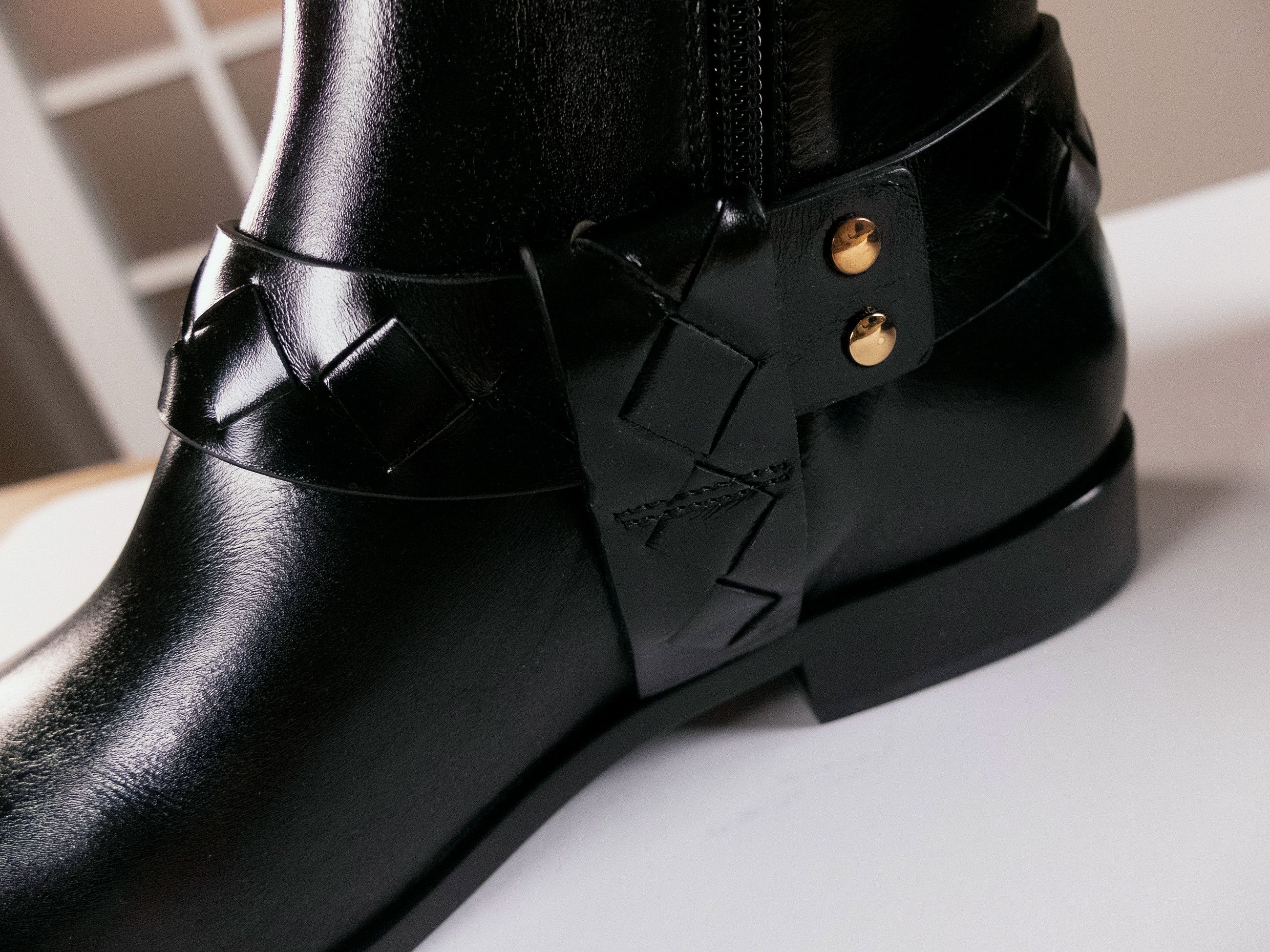 Bottega Veneta BOTTEGA VENETA Achille black leather tubular boots 10 43 q Size US 10 / EU 43 - 8 Thumbnail