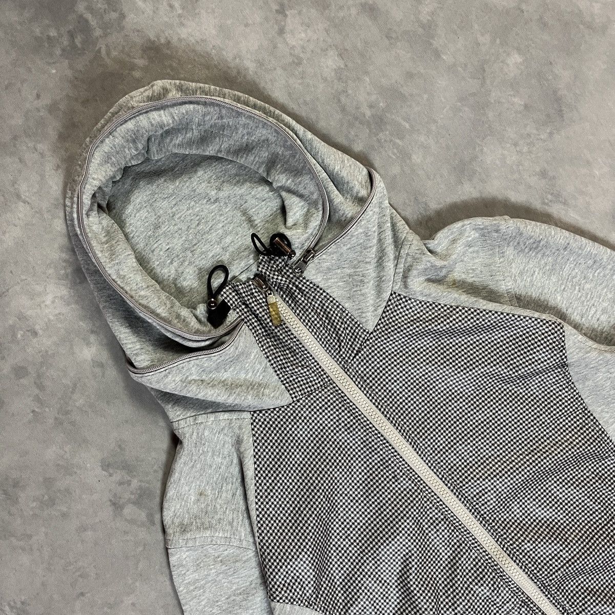 CABANE de ZUCCa Cabane de Zucca Houndstooth Zip Hoodie Japanese Designer Size US S / EU 44-46 / 1 - 2 Thumbnail