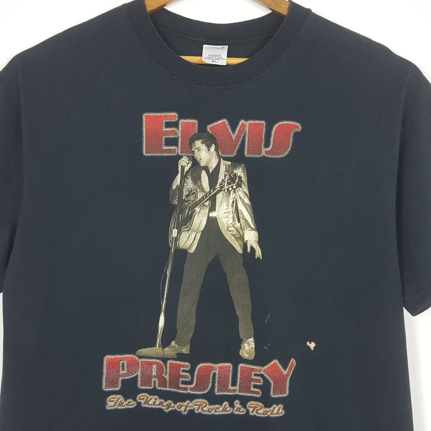 Band Tees × Vintage Elvis Presley American Singer Tour Tshirt Size US XL / EU 56 / 4 - 4 Thumbnail