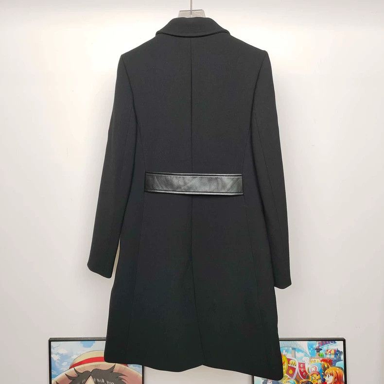 Louis Vuitton Louis Vuitton Black leather overcoat with full print lining Size XXS / US 00 / IT 34 - 2 Thumbnail