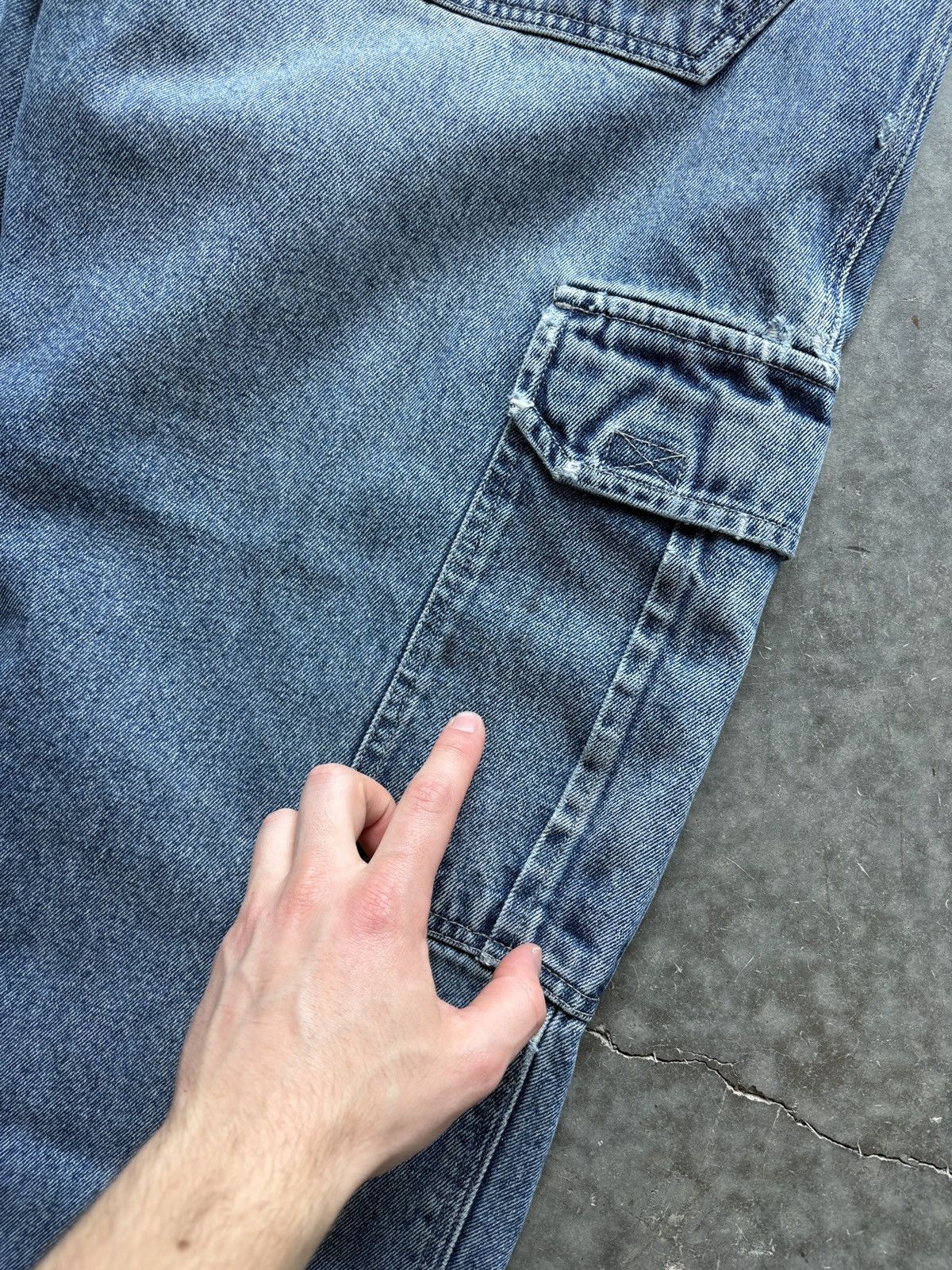 Vintage Vintage Y2K Route 66 Baggy Cargo Jeans 34x30 Size US 34 / EU 50 - 13 Thumbnail