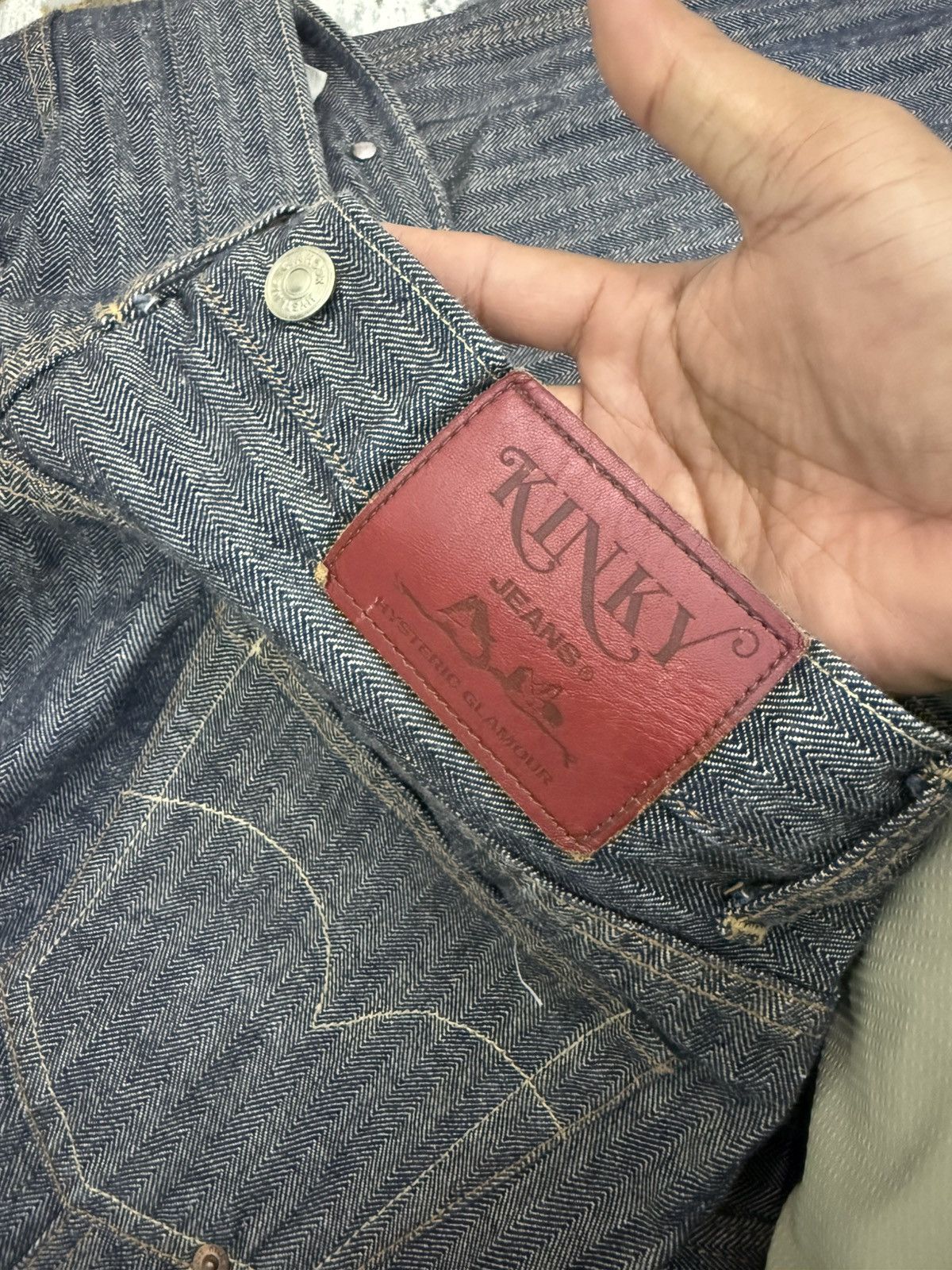 Hysteric Glamour VINTAGE HYSTERIC GLAMOUR CARPENTER BAGGY KINKY JEANS DENIM Size US 32 / EU 48 - 3 Thumbnail