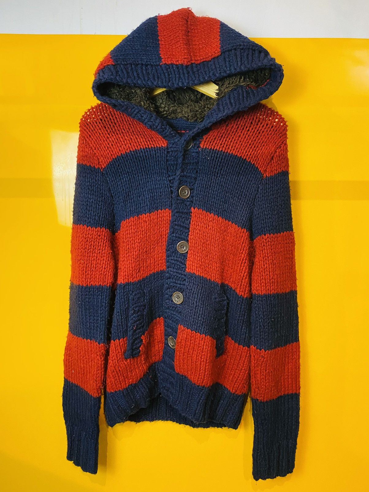Beauty Beast × If Six Was Nine × Japanese Brand knitwear stripe red blue kurt style abercrom Size US L / EU 52-54 / 3 - 8 Thumbnail