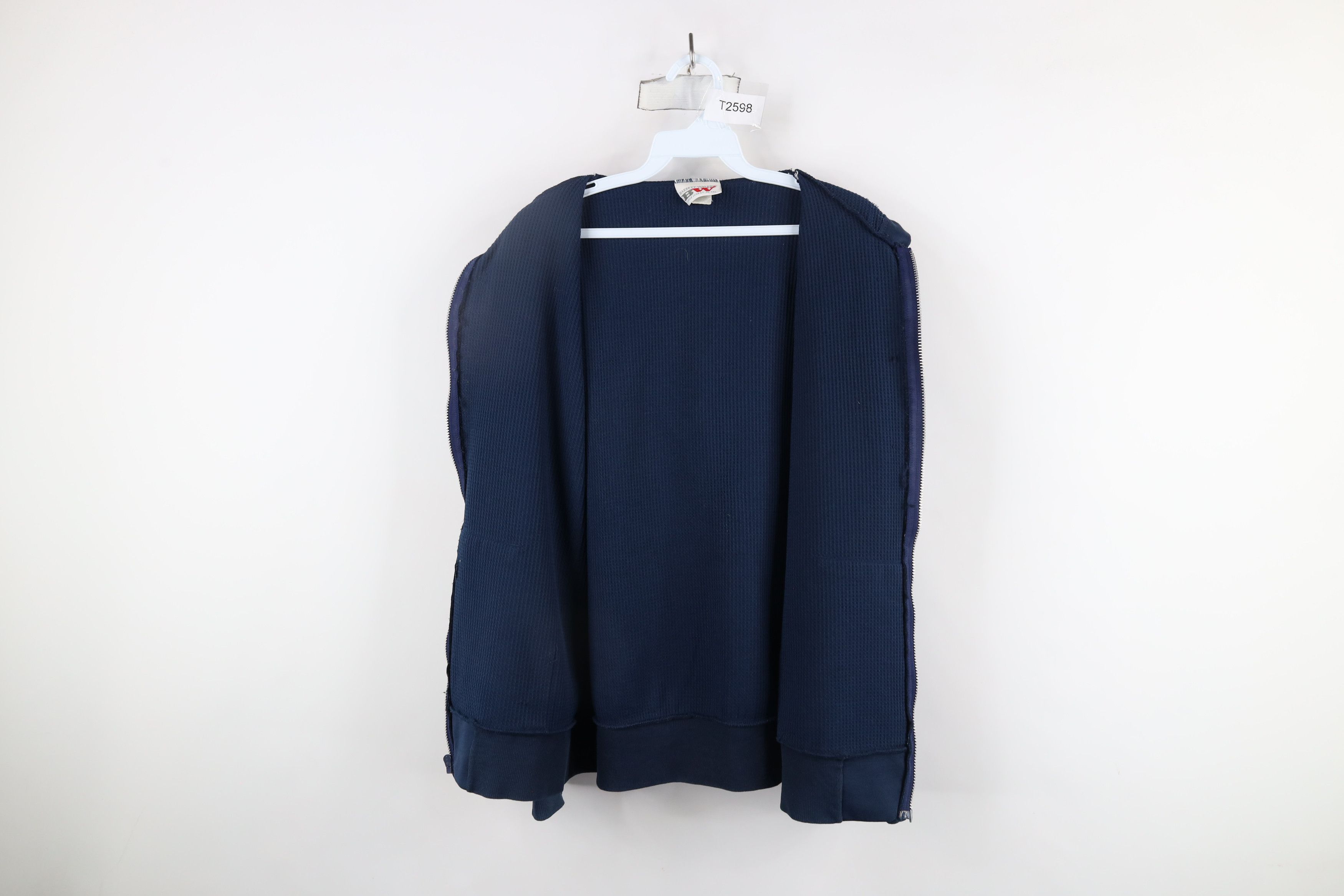 Vintage Vintage 80s 90s Streetwear Thermal Lined Full Zip Hoodie USA Size L / US 10 / IT 46 - 9 Thumbnail