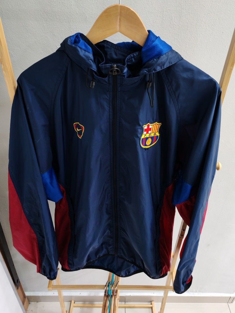 Nike Vintage Nike FCB Windbreaker Jacket – Barça Era Glory (M) Size US M / EU 48-50 / 2 - 2 Thumbnail