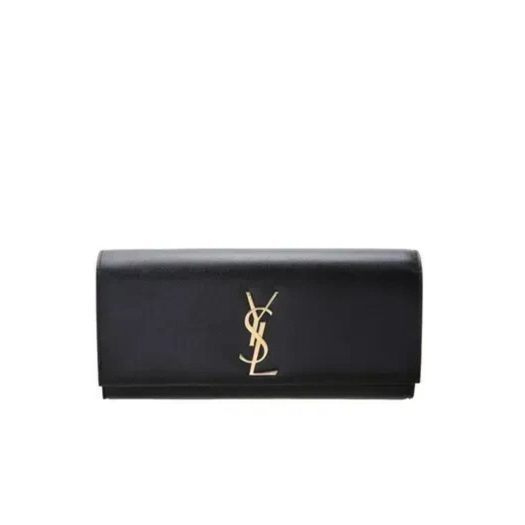 Saint Laurent Paris o1s1wg110125 326079 Size: OS / Kate Leather Clutch in Black Size ONE SIZE - 1 Thumbnail