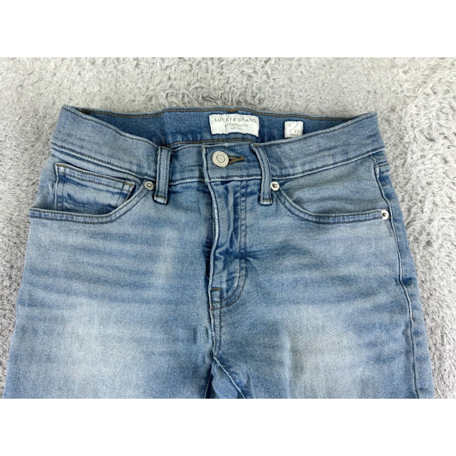 Denime Vintage Black Women's Skinny Jeans 2 Blue Denim Ankle Zip 90s Taper Raw Hem Size 26" / US 2 / IT 38 - 7 Thumbnail