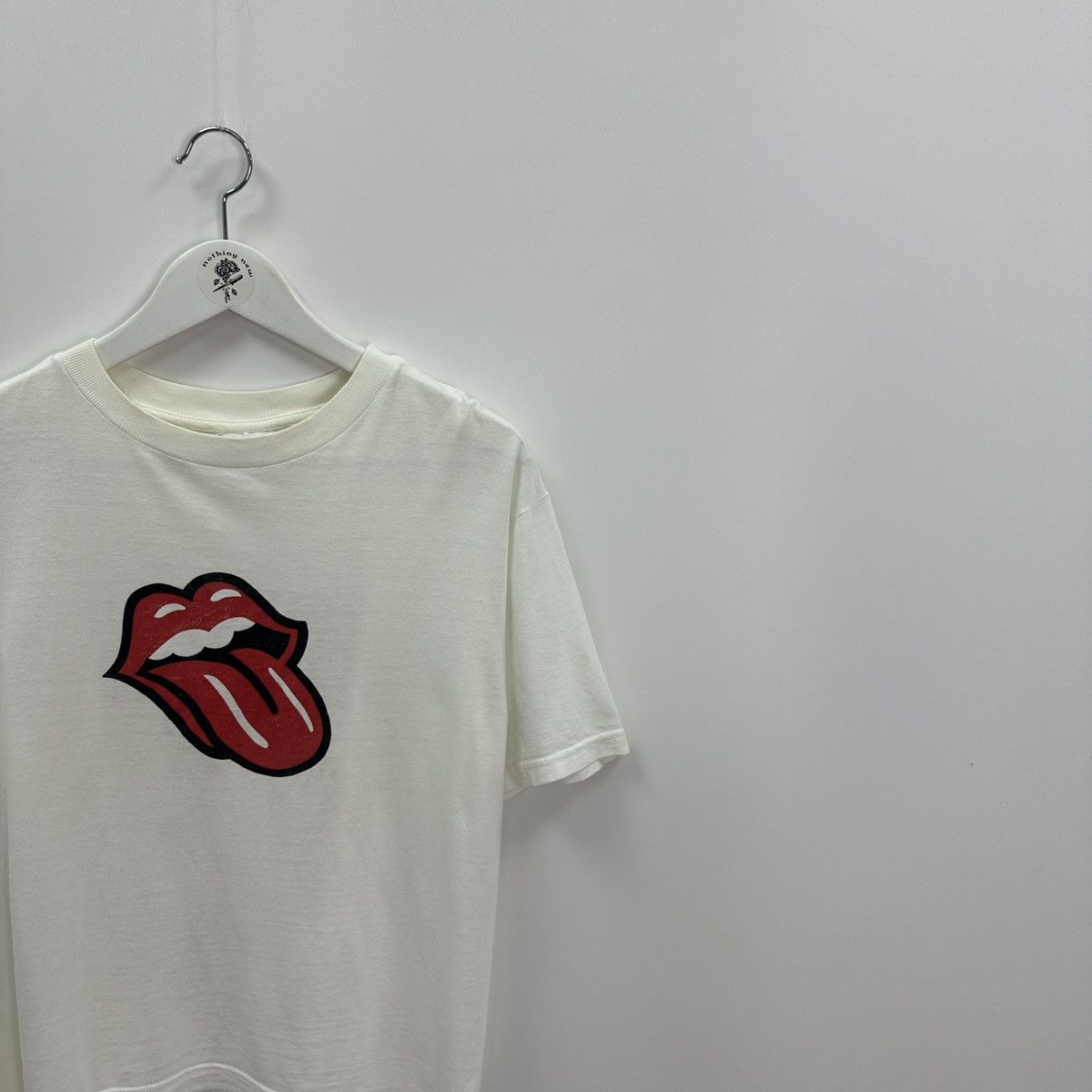 Vintage Vintage 90s Rolling Stones Rock band tee y2k promo white Size US M / EU 48-50 / 2 - 2 Thumbnail