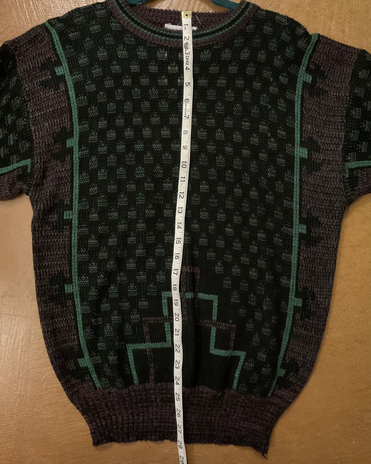 Other Men's Geometric Crewneck Sweater - Green and Gray Size US XL / EU 56 / 4 - 3 Thumbnail