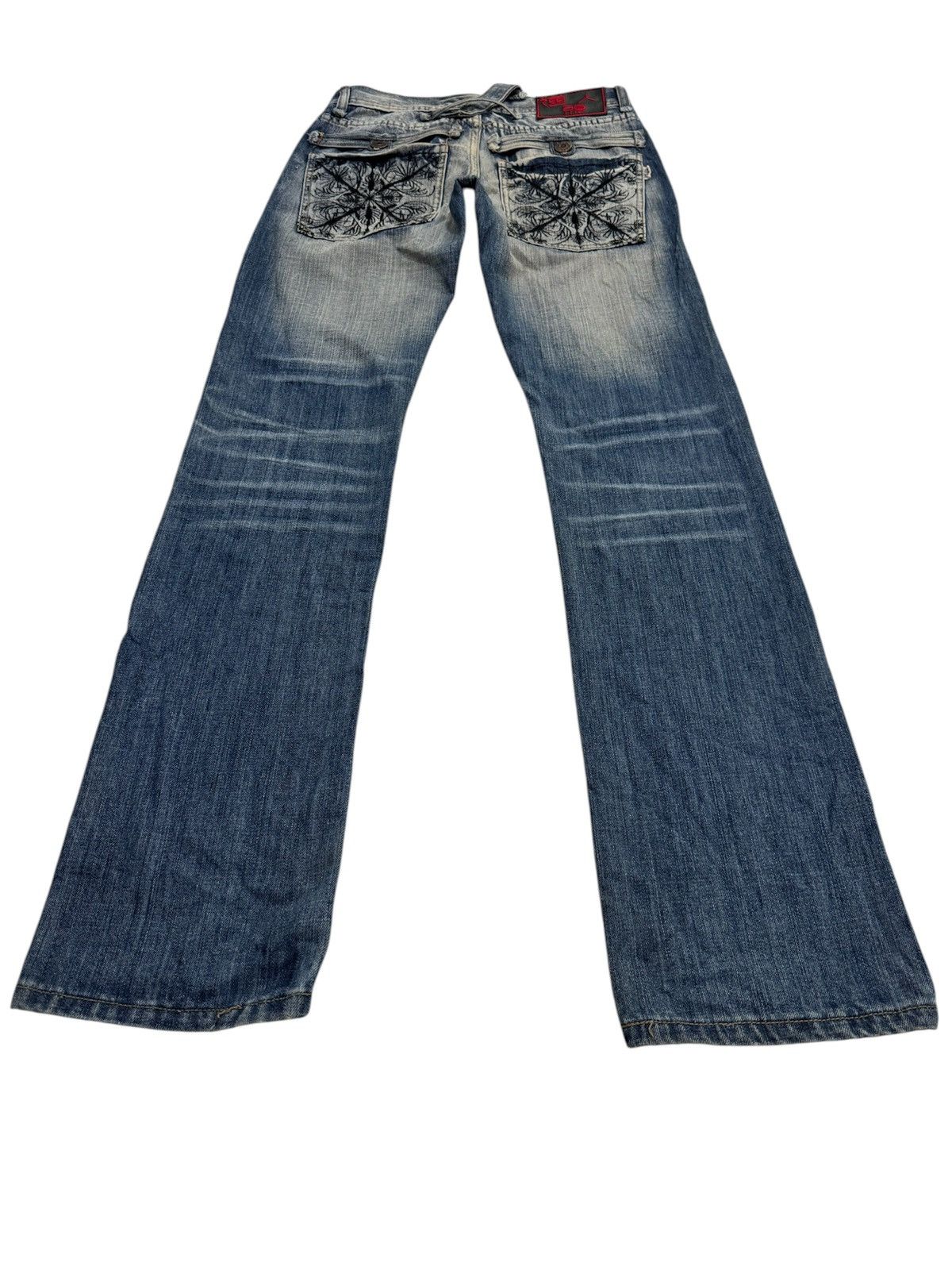 Japanese Brand JAPANESE STYLE LIE REN TOU VERY RARE DESIGN DISTRESSED DENIM Size US 28 / EU 44 - 17 Thumbnail