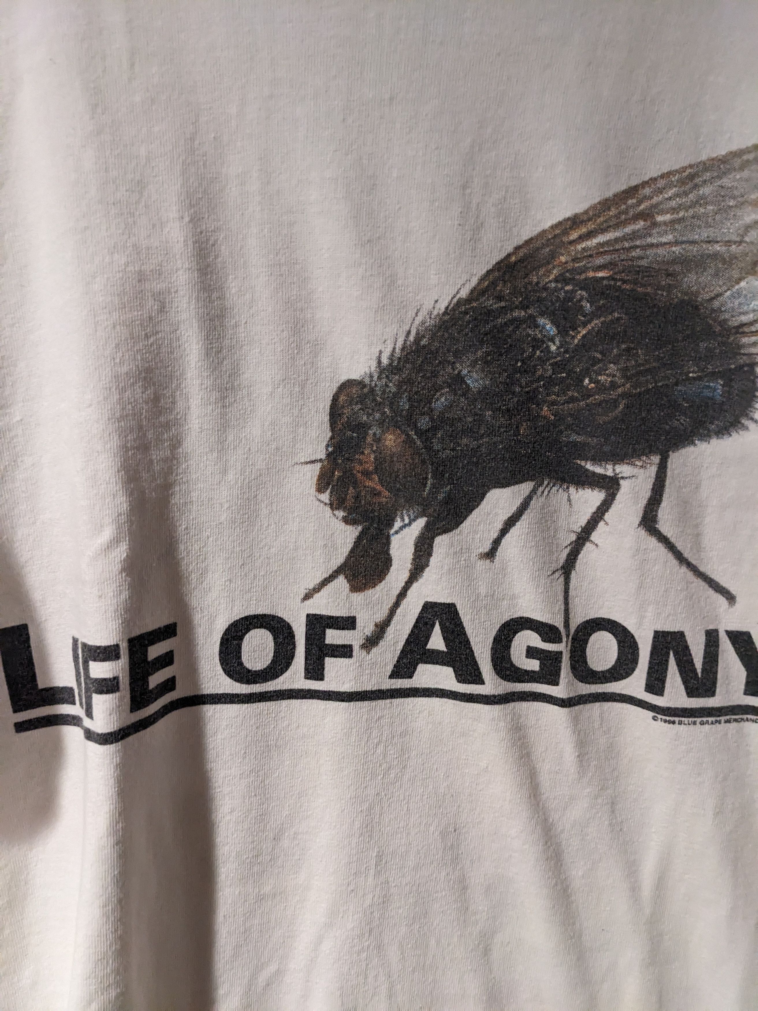 Band Tees × Vintage Vintage 1996 Life of Agony Lost at 22 White X-Large T-Shirt Size US XL / EU 56 / 4 - 2 Thumbnail