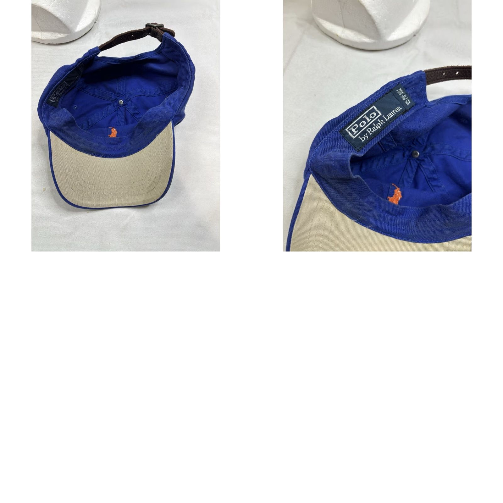 Polo Ralph Lauren Polo Ralph Lauren Hat Cap Blue Leather Strap Back Pony Embroidered Logo Dad Casual Mens Size US M / EU 48-50 / 2 - 8 Thumbnail
