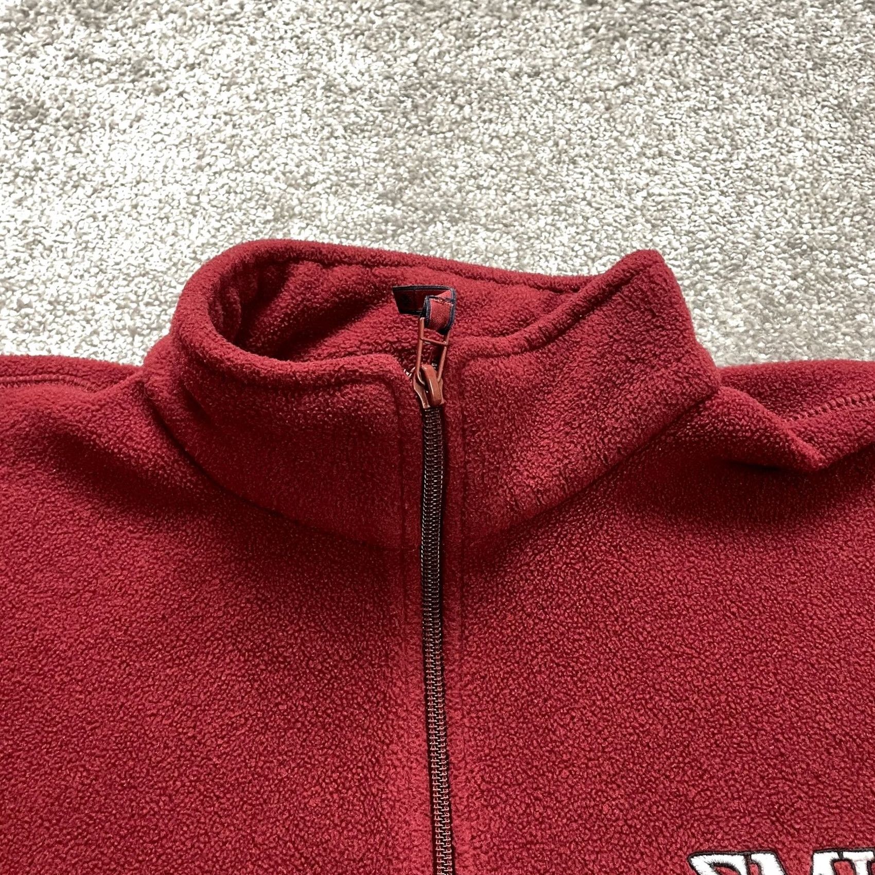 Logo 7 Columbia Fleece Jacket Full Zip Red Logo Adult Medium Women Jacket Regular Size M / US 6-8 / IT 42-44 - 5 Thumbnail