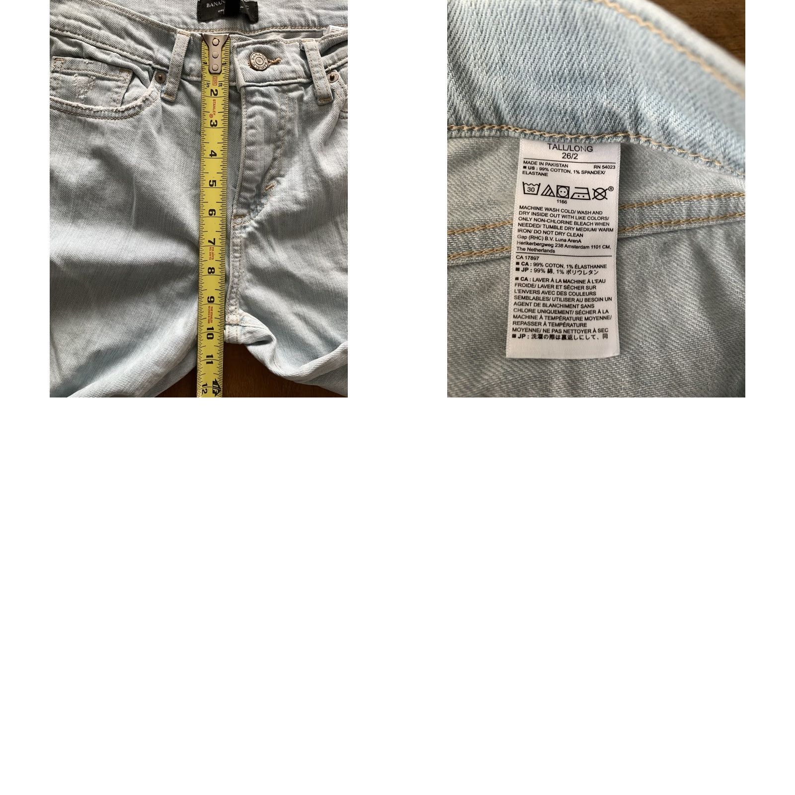 Banana Republic Banana Republic Jeans Women’s 26 Tall Denim 5-Pocket Zip Button Tapered 90s Bohemian City Jeans Womens Size 26" / US 2 / IT 38 - 8 Thumbnail