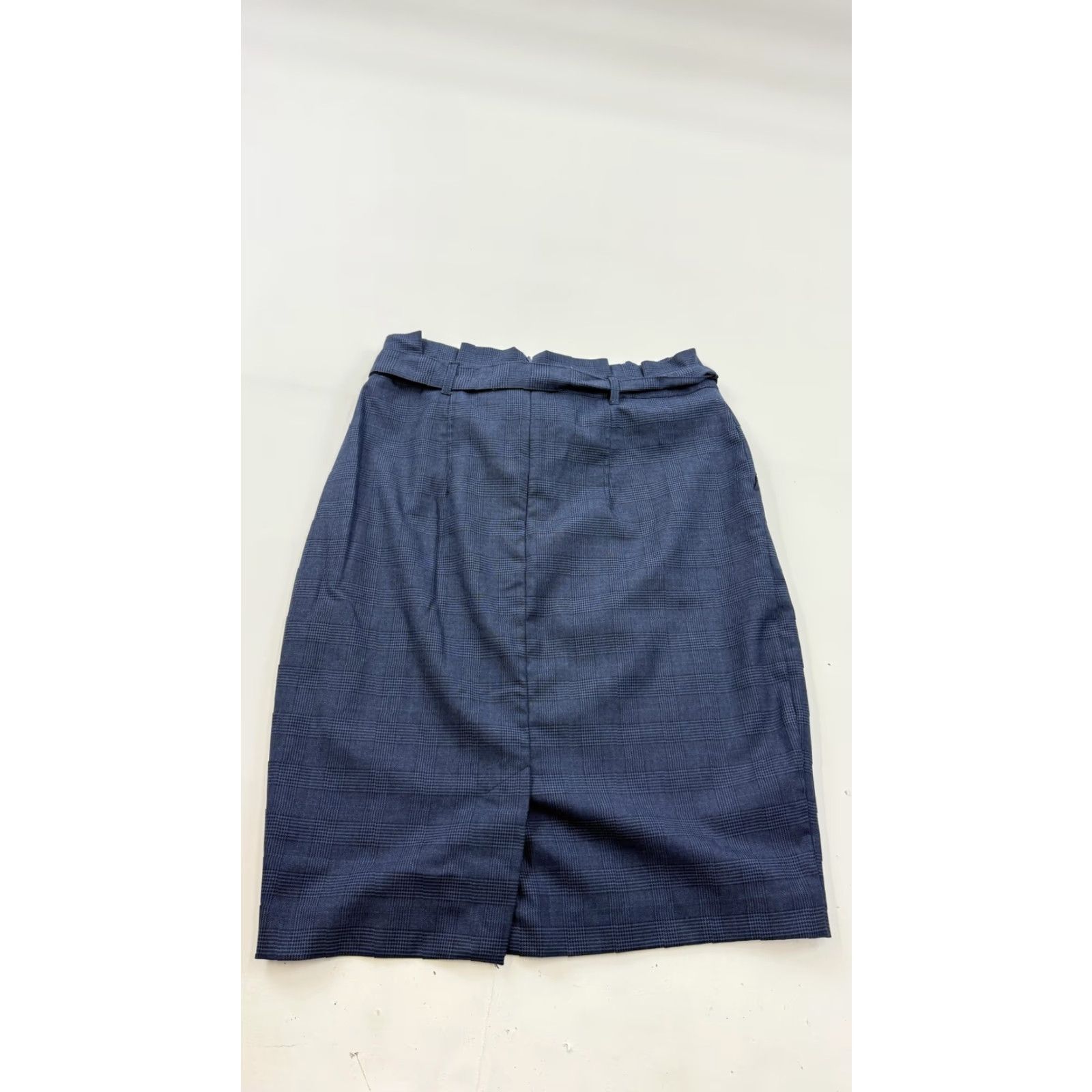 Banana Republic Banana Republic Skirt Womens 6P Blue Plaid Twill Pencil Lined Office Size 28" / US 6 / IT 42 - 4 Thumbnail