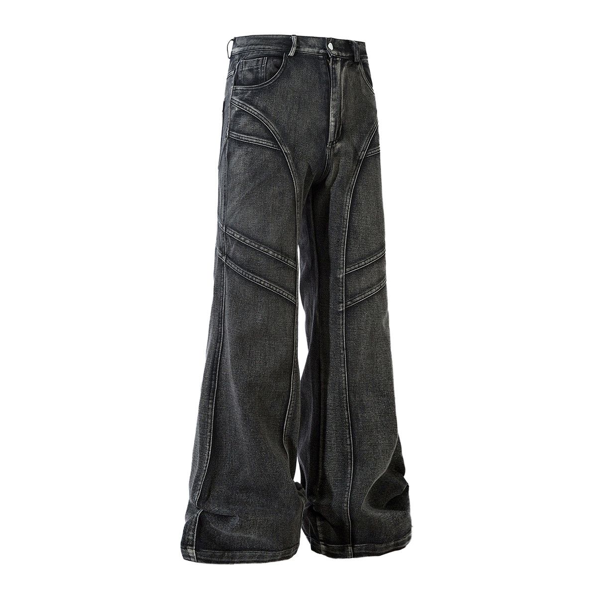 パンツ Used Black Baggy Curve Denim archive wide buggy denim black archive
