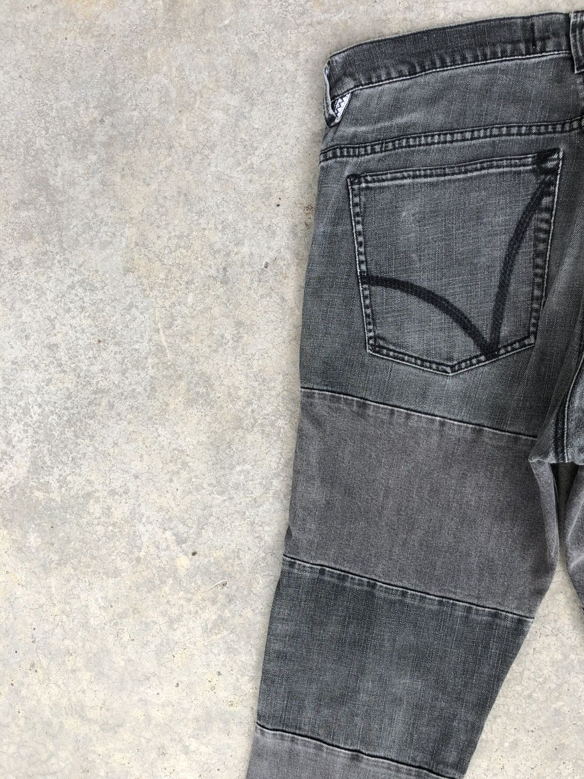Who Decides War Adidas Distressed Jeans Patchwork Skinny Jeans Size US 34 / EU 50 - 9 Thumbnail