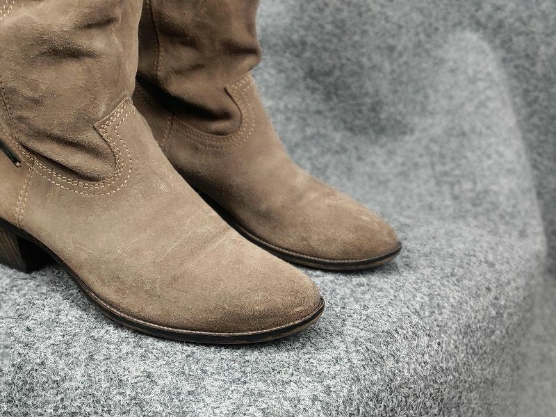 Diesel Vintage Diesel Beige Logo Suede Leather Cowboy Biker Boots Size US 10 / IT 40 - 3 Thumbnail