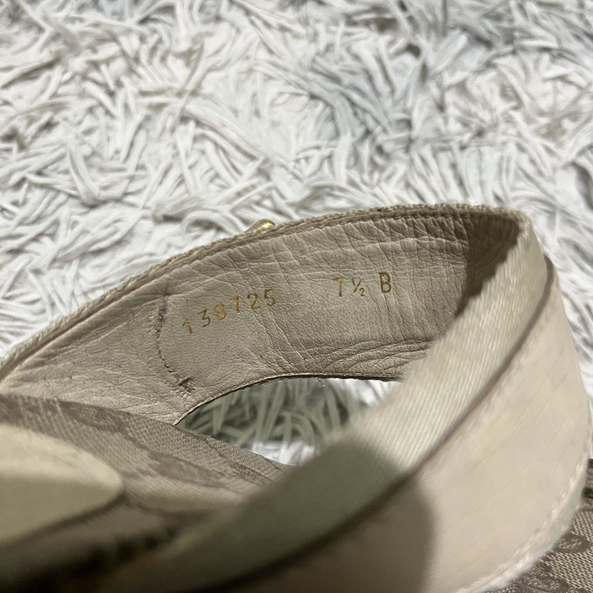 Gucci Vintage Gucci Horsebit Canvas GG Heels Size US 7.5 / IT 37.5 - 9 Thumbnail