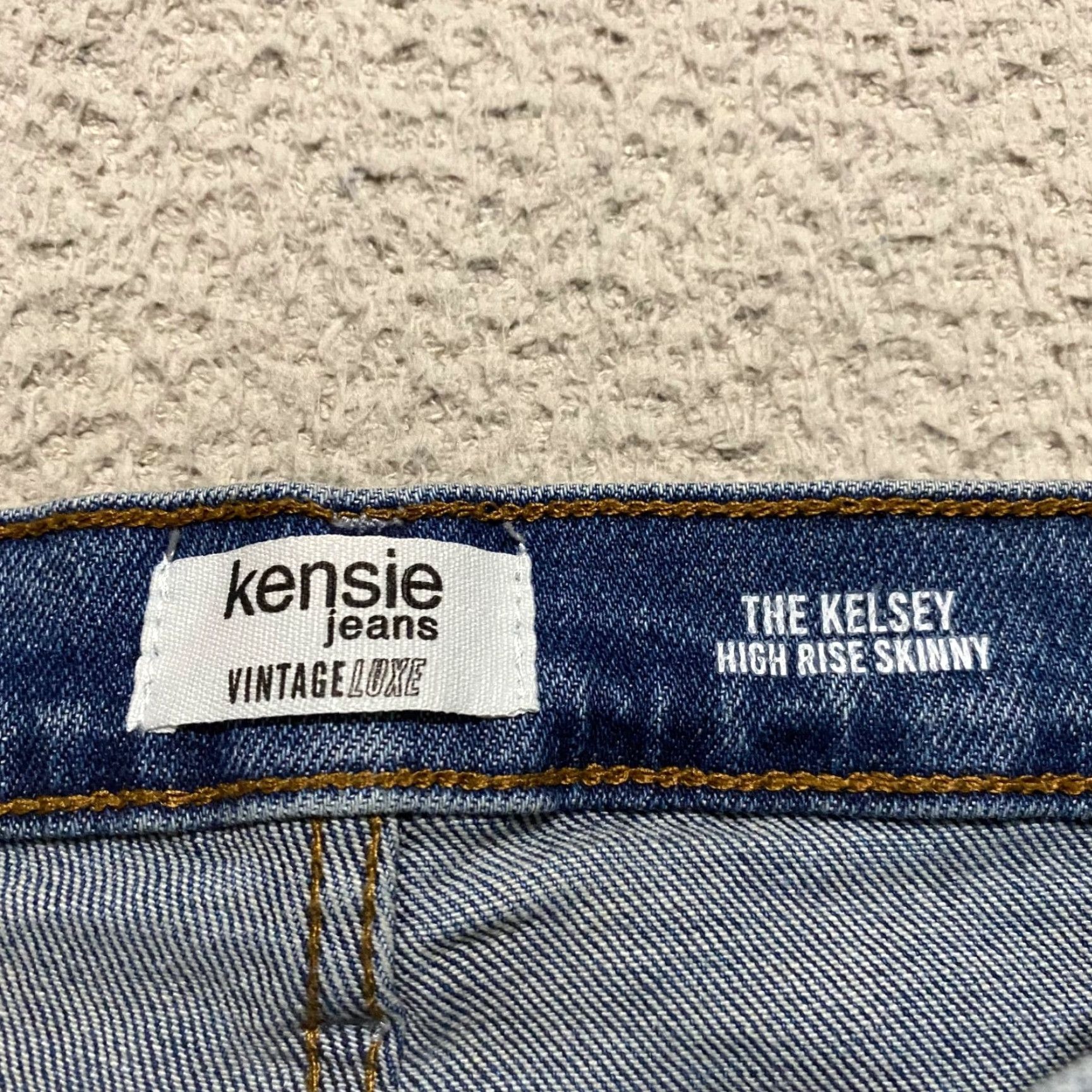 Vintage Kensie Jeans Womens Jeans Blue Denim Medium Wash High Rise Skinny Distressed 4 Pocket 5-Pocket Design Size 27" / US 4 / IT 40 - 3 Thumbnail