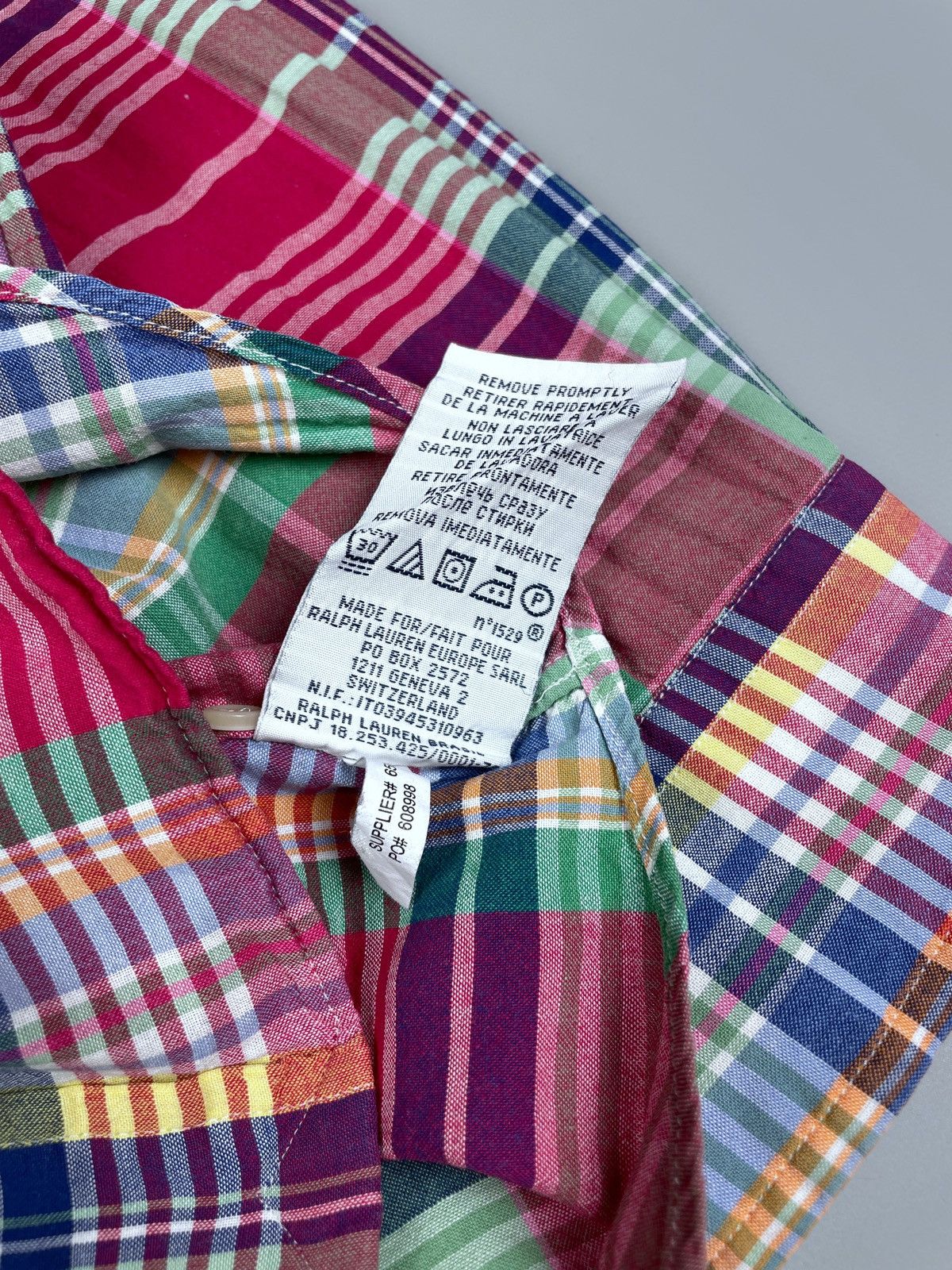 Ralph Lauren Ralph Lauren Vintage Multicoloured Checked LS Shirt Size M Size US M / EU 48-50 / 2 - 11 Thumbnail