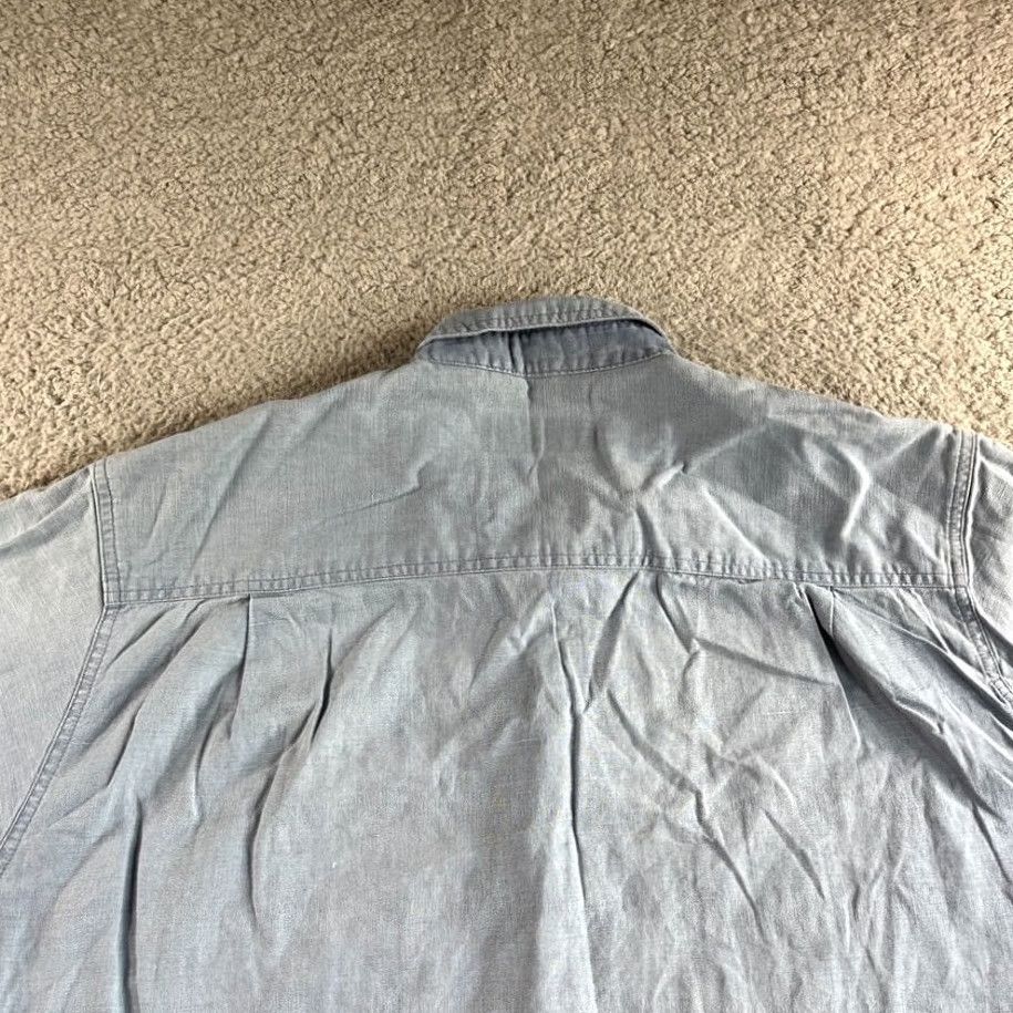 Vintage VINTAGE River Trader Shirt Mens L Blue Button-Up Linen Blend Casual Outdoor Size US L / EU 52-54 / 3 - 6 Thumbnail