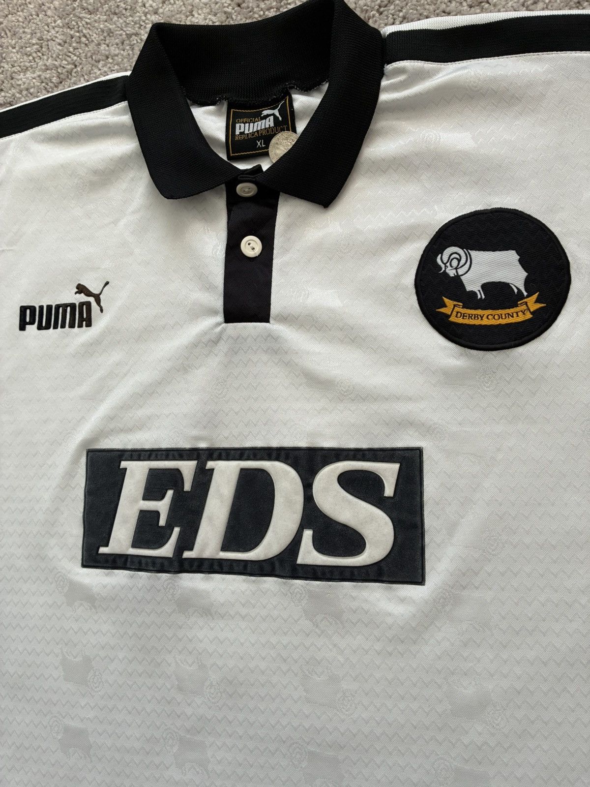 Puma 98/99 Derby County Home Kit Size US XL / EU 56 / 4 - 3 Thumbnail