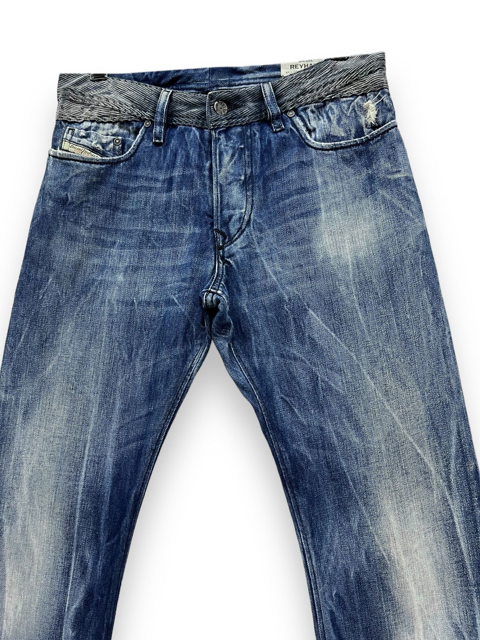 Diesel FYE🔥DIESEL REYHAN ACID WASH Distressed Denim FLARE Jeans Size US 30 / EU 46 - 8 Thumbnail