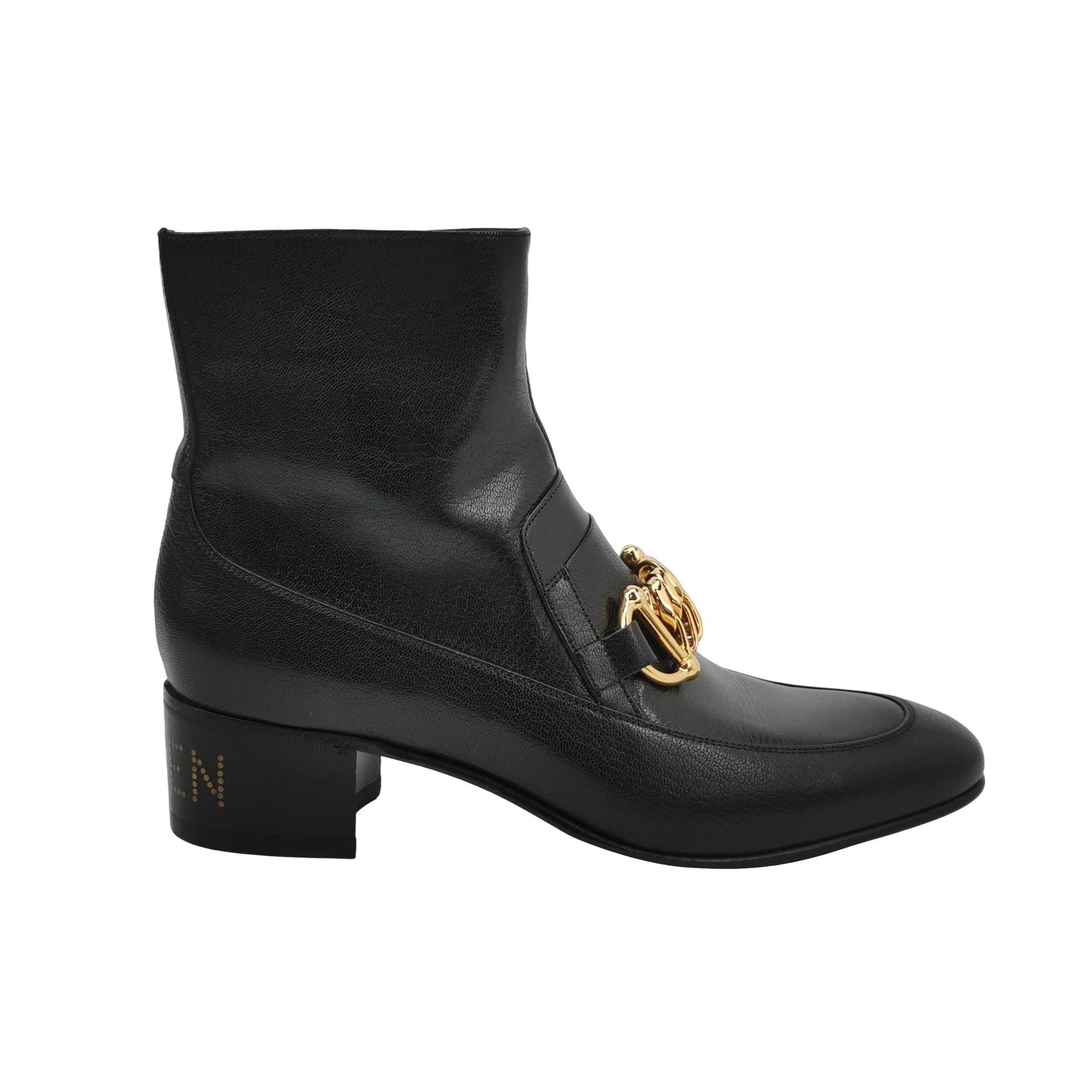 Gucci Gucci Horsebit Chain Leather Boots EU 40.5 Size US 7 / EU 40 - 1 Thumbnail