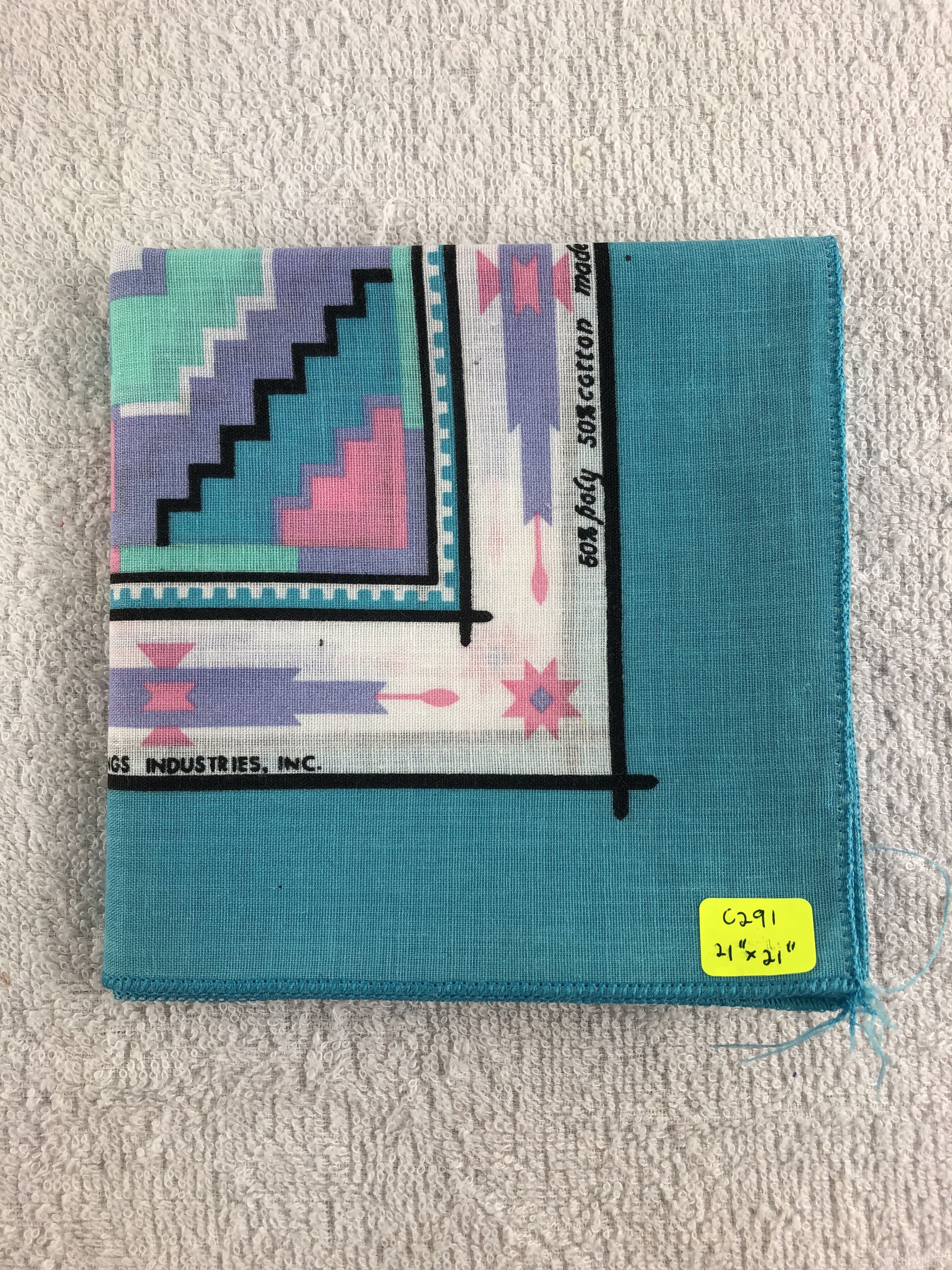 Vintage Paislee Handkerchief / Bandana / Neckerchief C291 Size ONE SIZE - 7 Thumbnail
