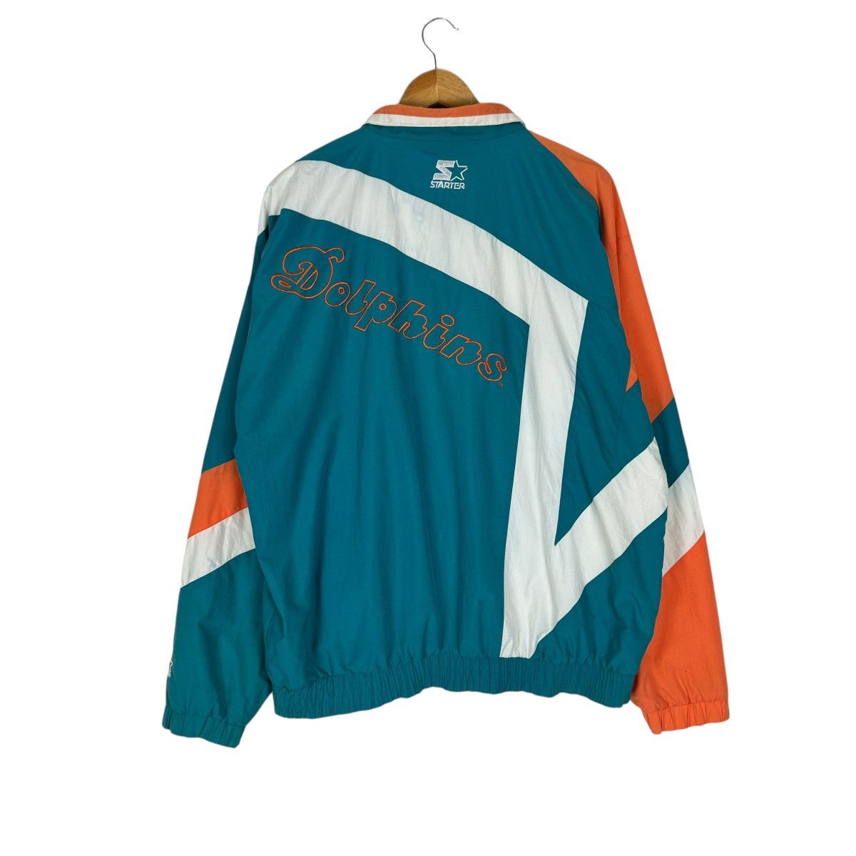 NFL ⚡️VINTAGE 90s MIAMI DOLPHINS NHL LIGHT JACKET Size US L / EU 52-54 / 3 - 5 Thumbnail