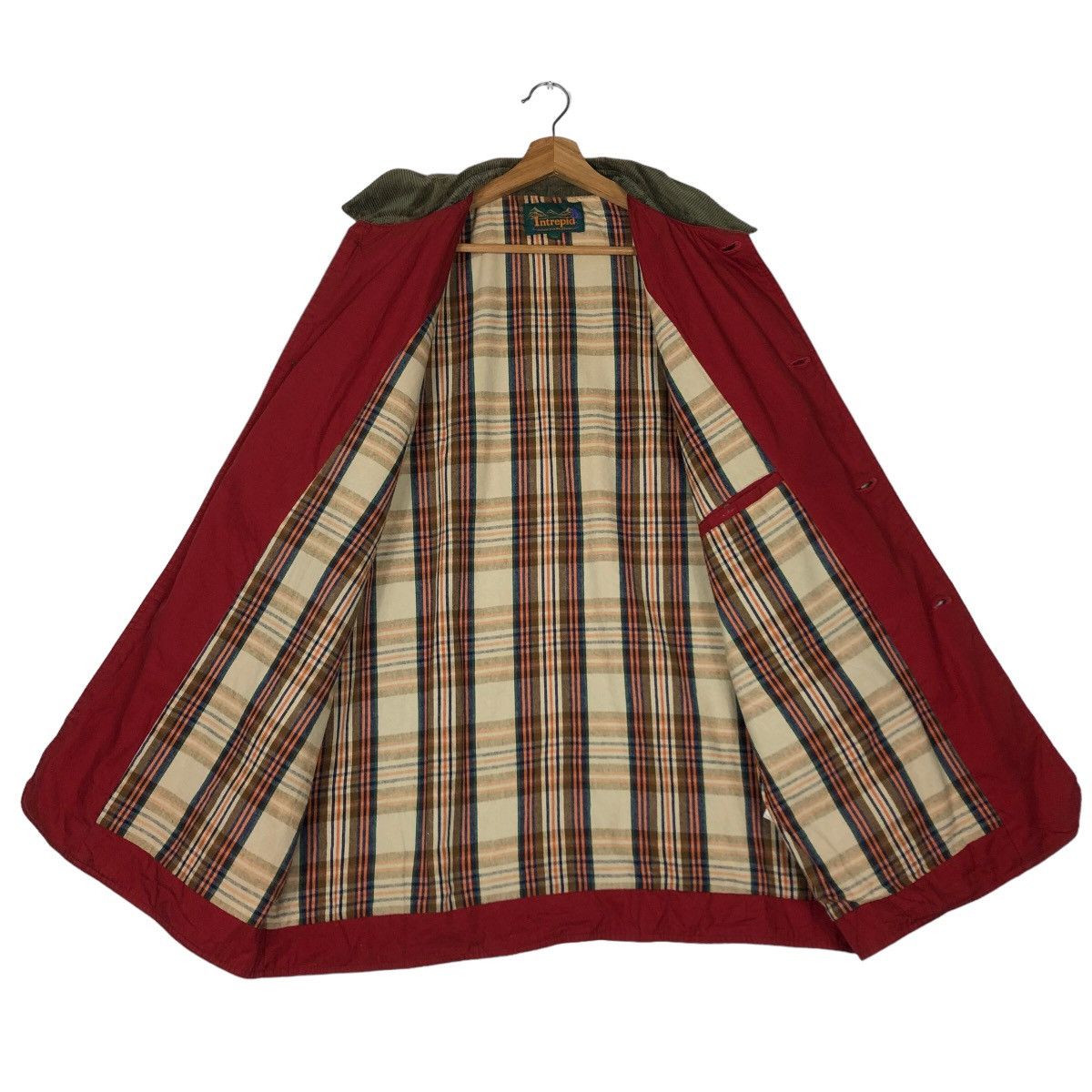 Japanese Brand 🔥90’s Intrepid Chore Jacket Cargo Blanket Lining Tartan Size US L / EU 52-54 / 3 - 11 Thumbnail