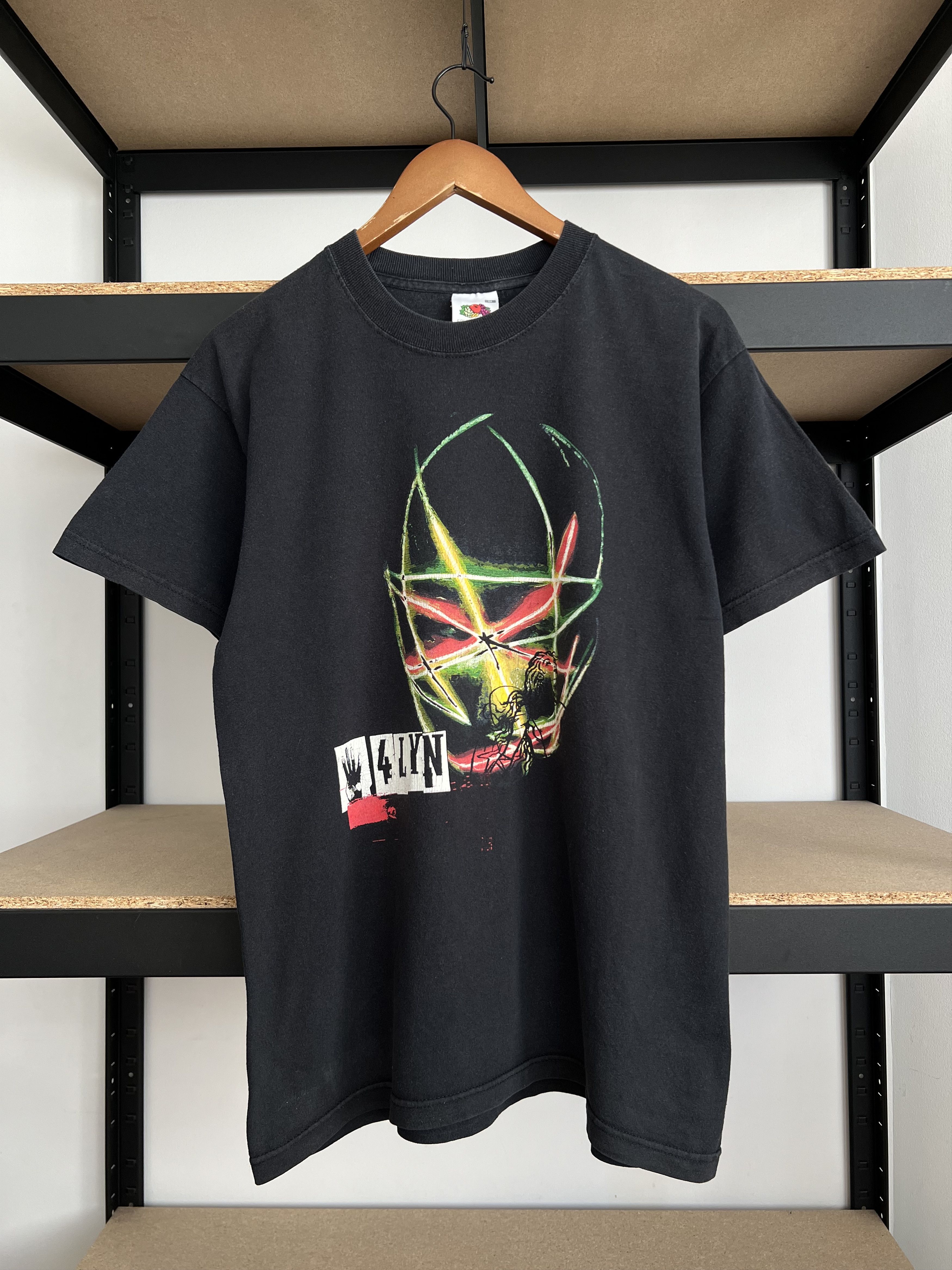 Band Tees Vintage 2002 4Lyn Neon Tour Nu Metal Band Black T-shirt Size US M / EU 48-50 / 2 - 1 Thumbnail