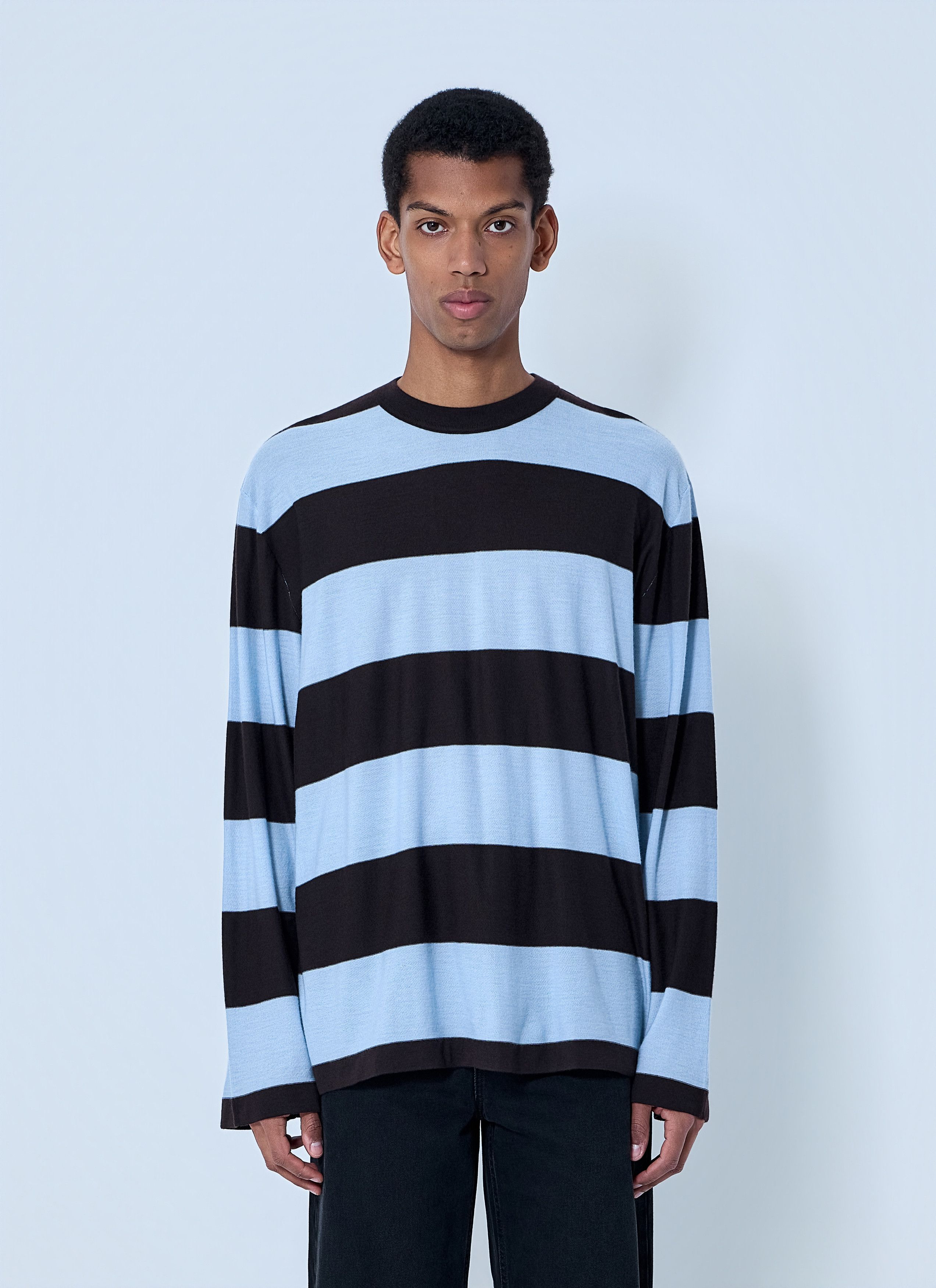 Bottega Veneta Striped Long Sleeve T-Shirt Size US L / EU 52-54 / 3 - 1 Thumbnail