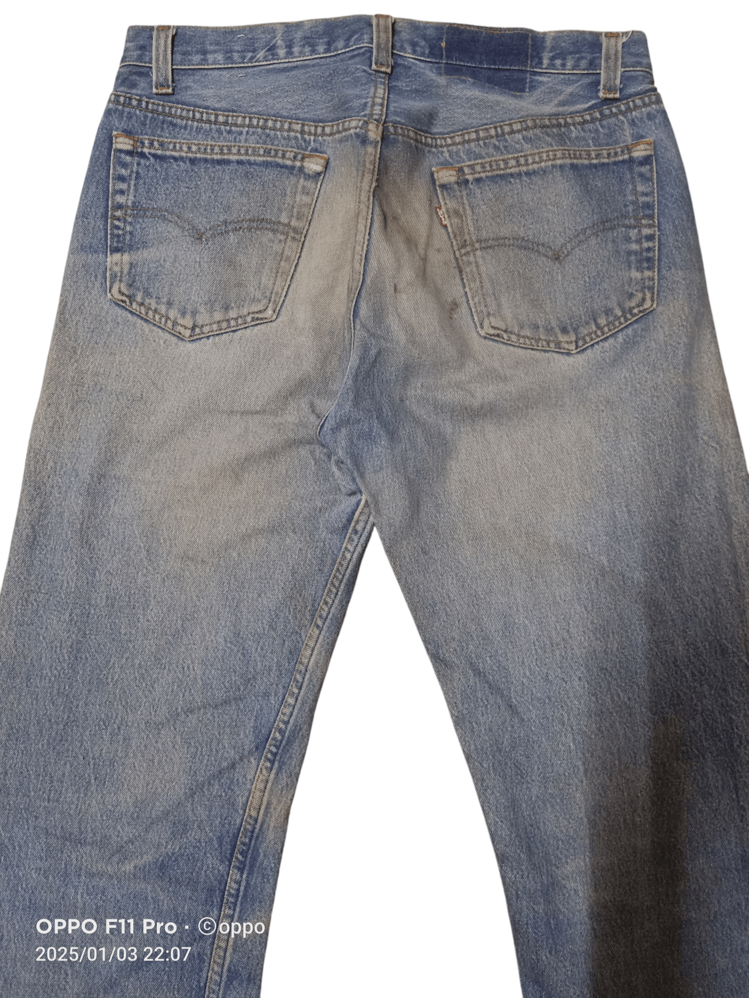 Levi's × Vintage 80s Levis Vintage Distressdenim Denim Size US 33 - 3 Thumbnail
