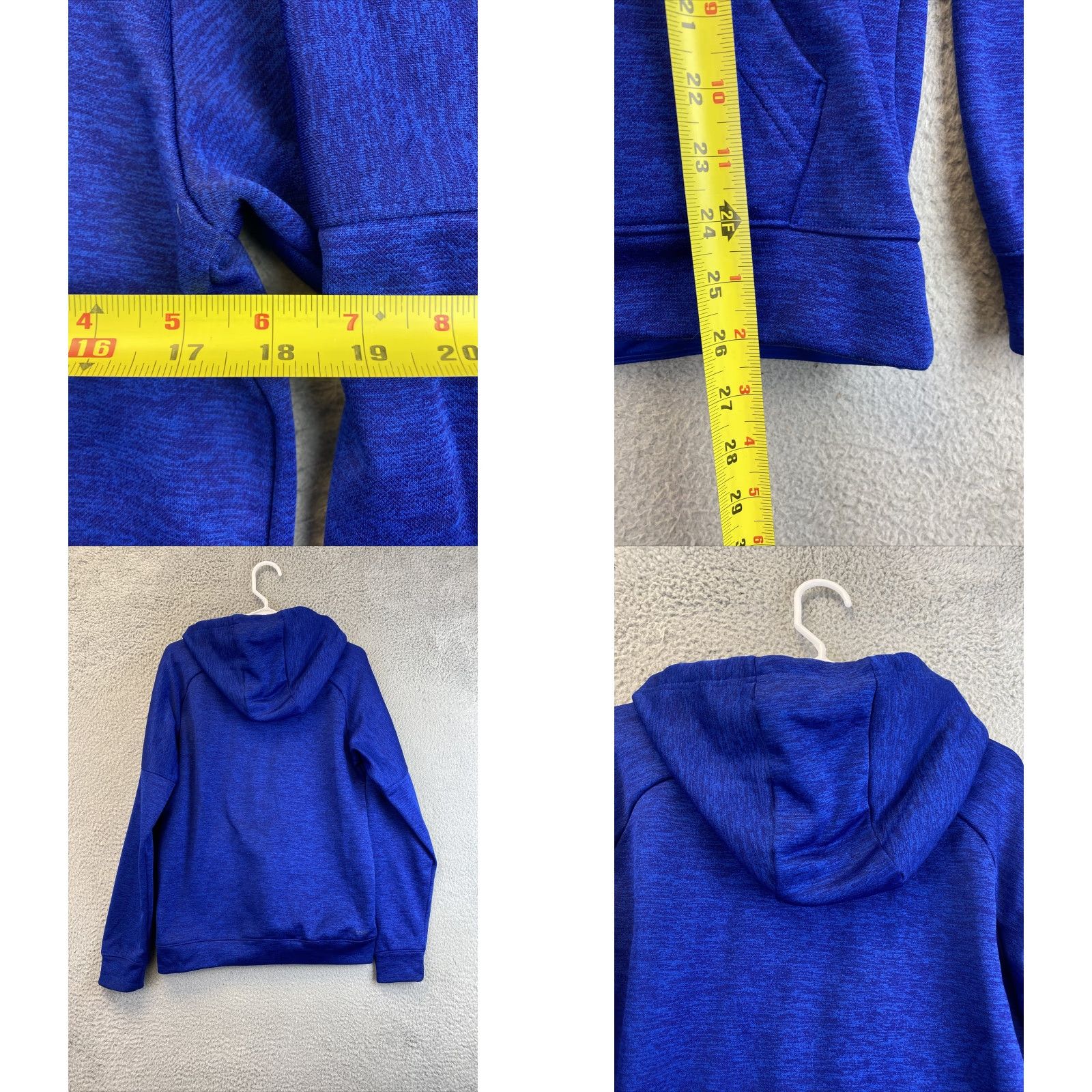 Adidas Adidas Men's Training Pullover Hoodie S royal blue climalite 92-25 XL blue Polyester Pockets Regular Style Hoodie Men Brand Size US S / EU 44-46 / 1 - 8 Thumbnail