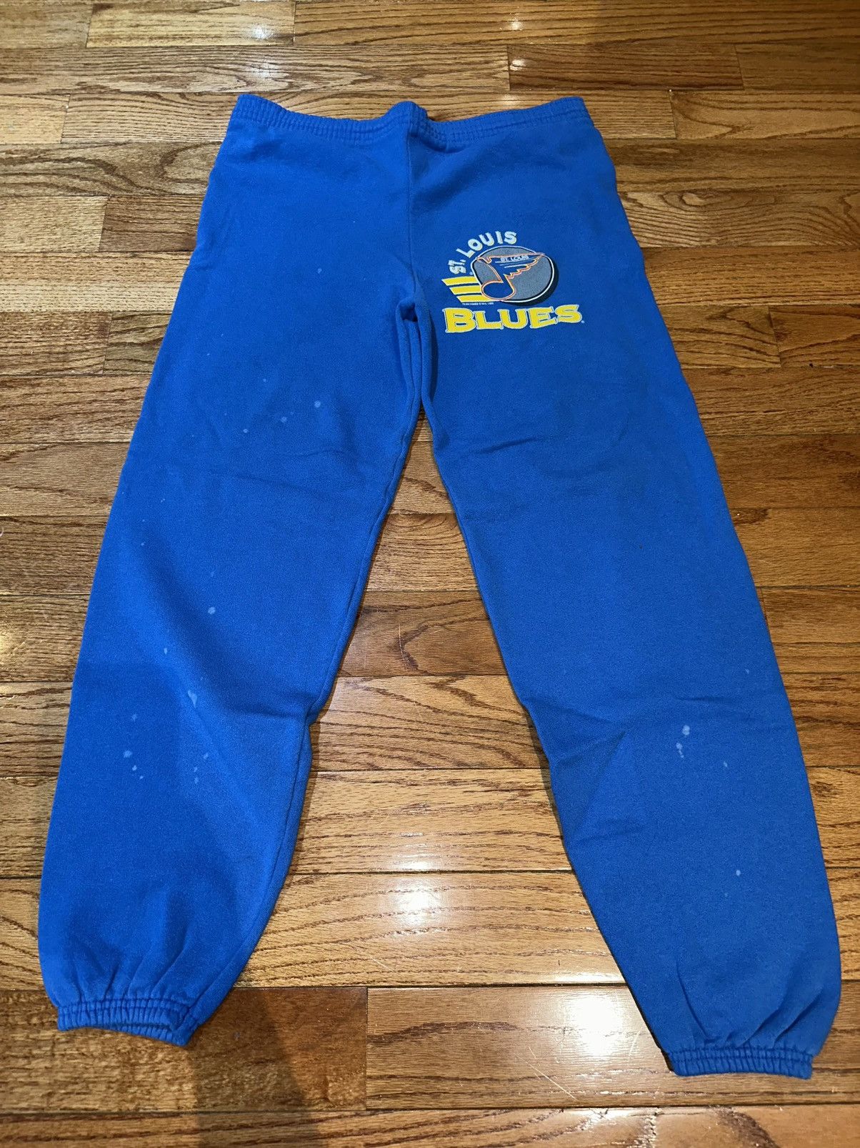 Hanes Vintage 1993 St. Louis Blues Sweatpants Size US 32 / EU 48 - 3 Thumbnail