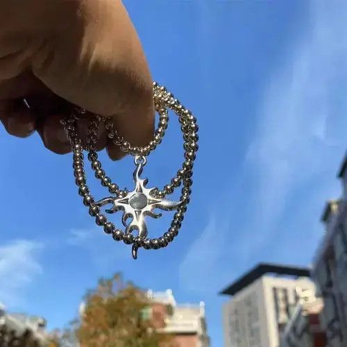 Jewelry x Vintage Trend Cool Street Punk Necklace in Silver, Men's