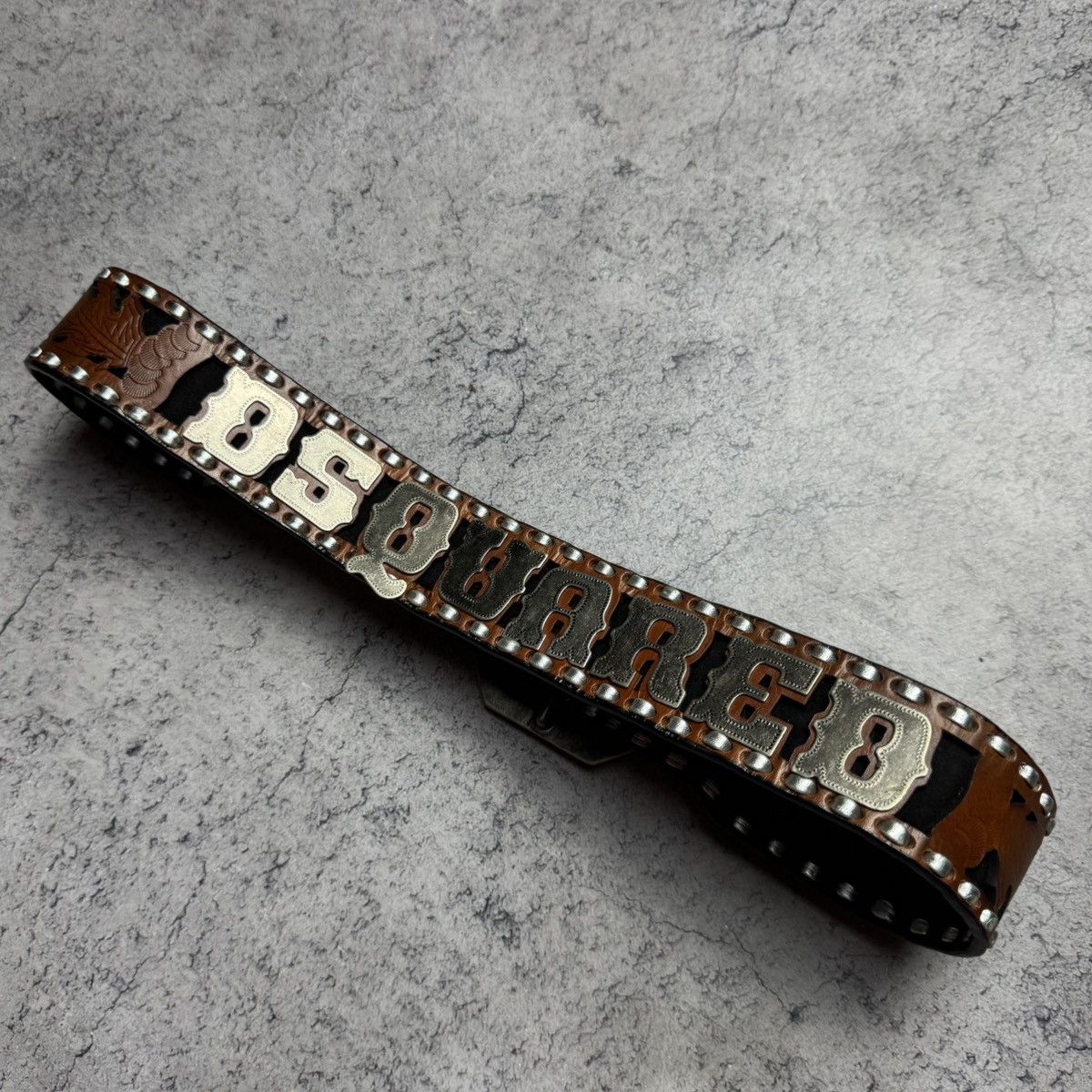 Dsquared2 NEW Rare DSQUARED2 Vintage Leather Belt Size ONE SIZE - 3 Thumbnail
