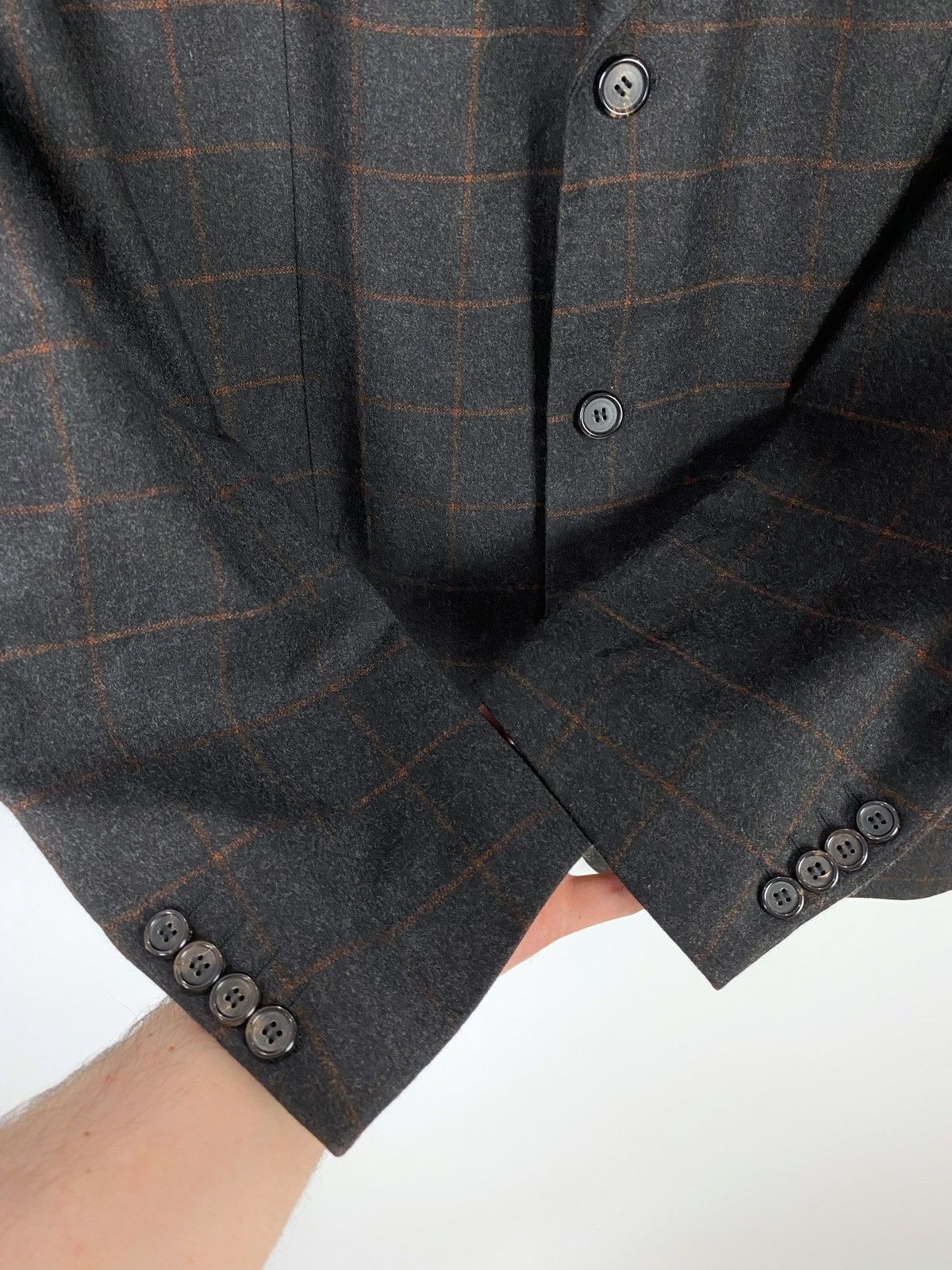 Hugo Boss Hugo Boss Loro Piana Pure New Wool Checkred Blazer Jacket Size US L / EU 52-54 / 3 - 7 Thumbnail