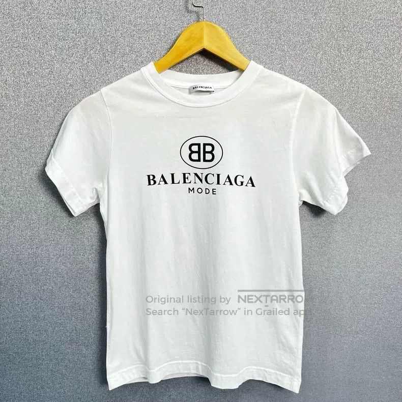 Balenciaga Letter Logo Short Sleeve T-Shirt Female S size