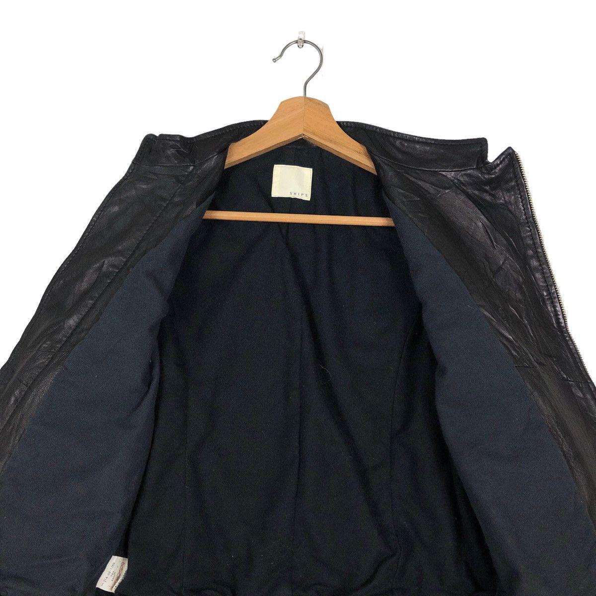 Issey Miyake 🔥Cropped Leather Biker Jacket Ships Japan Size US S / EU 44-46 / 1 - 14 Thumbnail