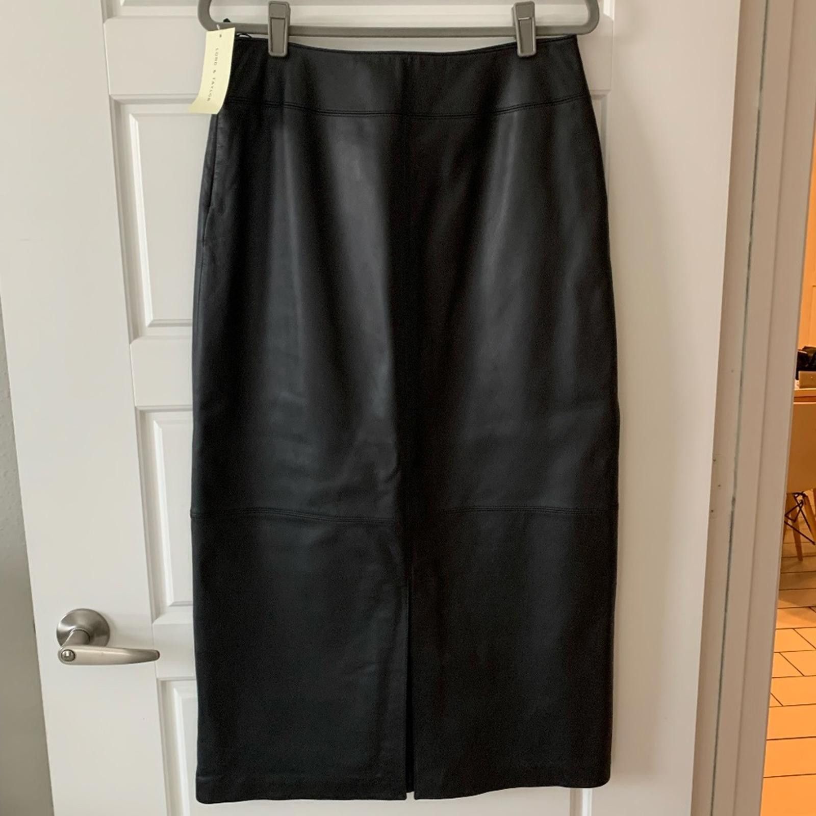 Lord & Taylor Lord and Taylor Leather Maxi Skirt Size 32" / US 10 / IT 46 - 1 Thumbnail