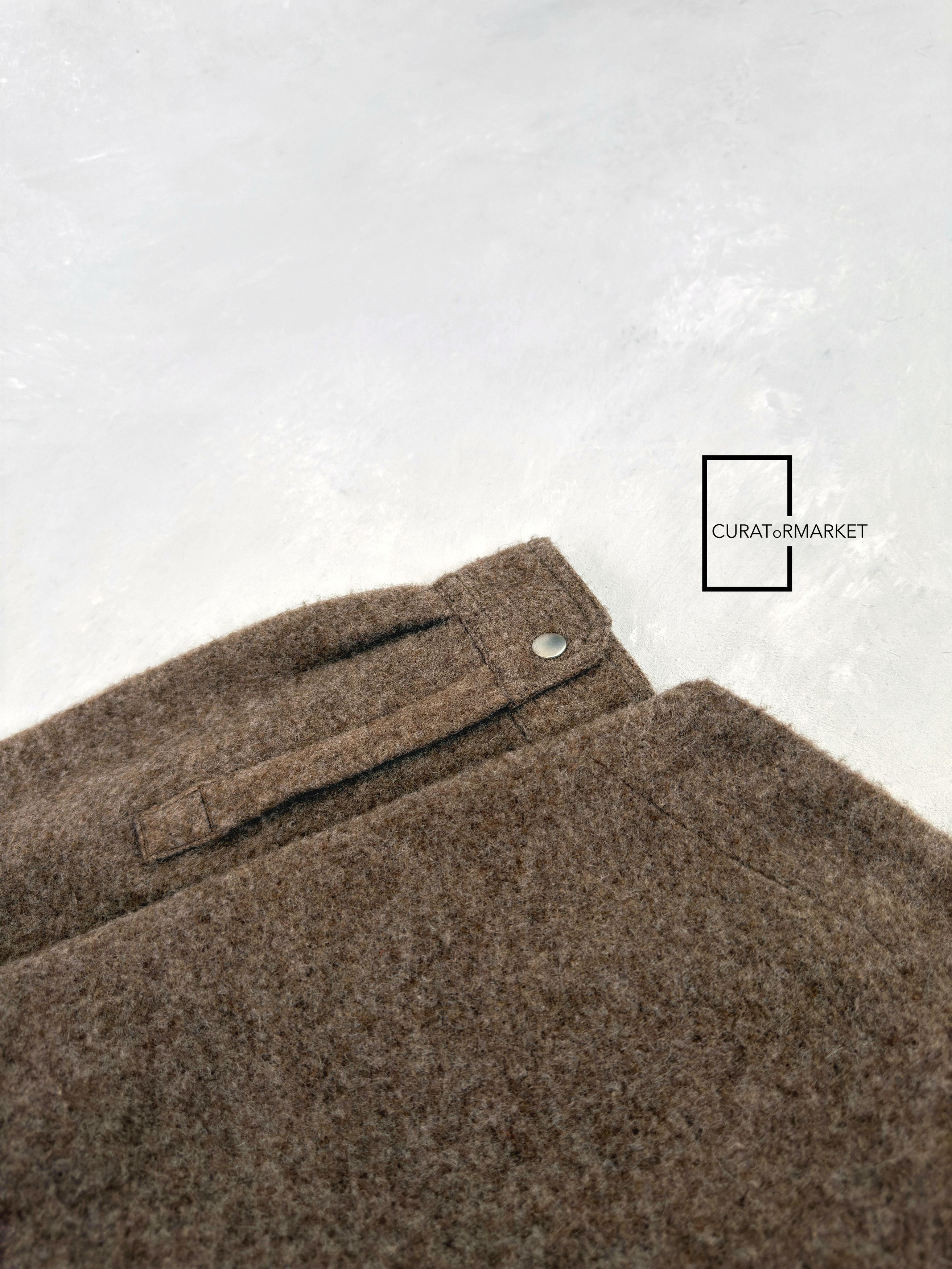 Rick Owens EU46 Lodenette Felt Wool Outershirt Fawn FW24 Porterville Size US S / EU 44-46 / 1 - 12 Thumbnail
