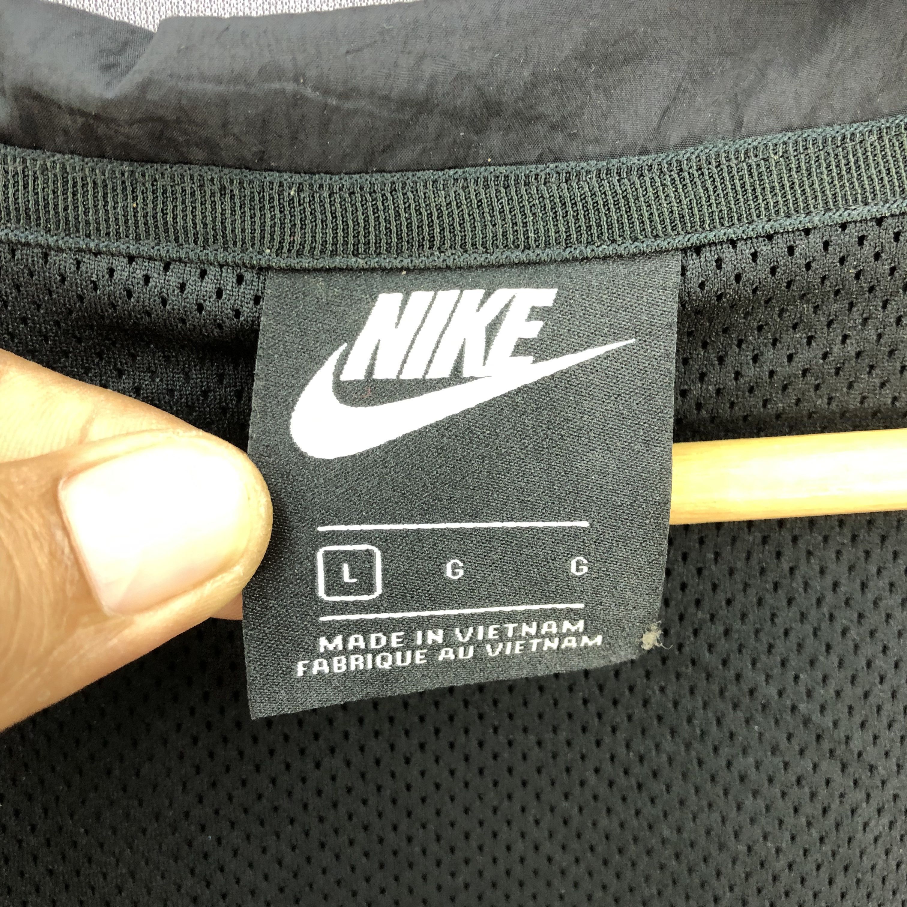 Nike × Vintage Vintage 90s Nike Big Swoosh Windbreaker Jackets Size US L / EU 52-54 / 3 - 7 Thumbnail