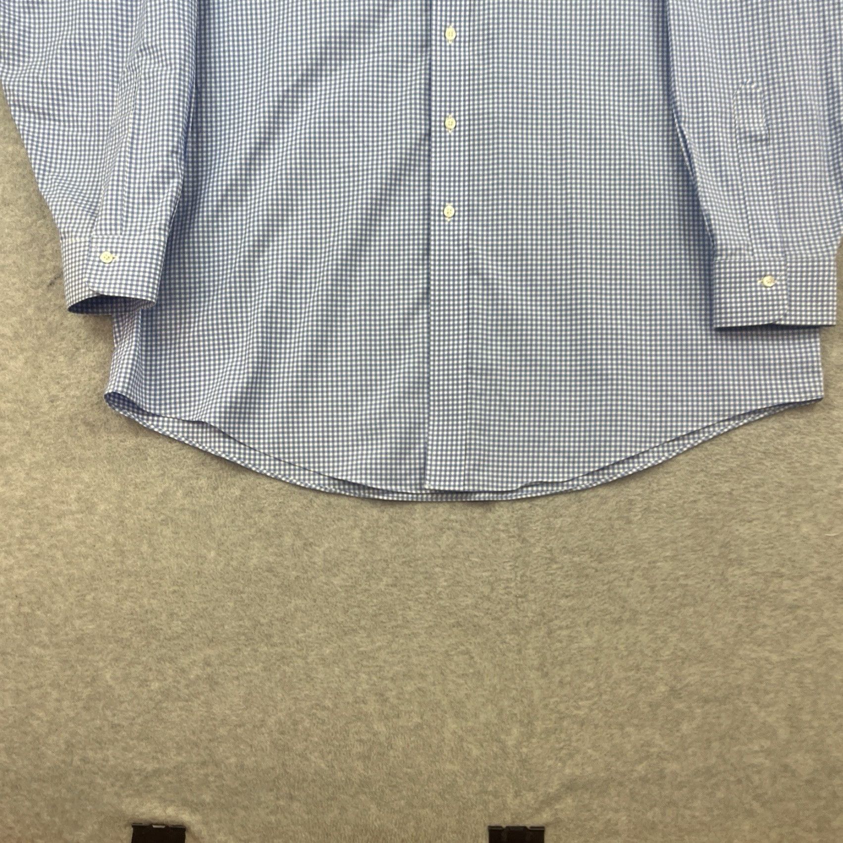 Brooks Brothers Brooks Brothers Work Shirt Men 18 35 Blue Gingham Madison Fit Supima Cotton Shirt Dress Shirt Non-Iron Wrinkle-Free Button-Down Size US XXL / EU 58 / 5 - 3 Thumbnail