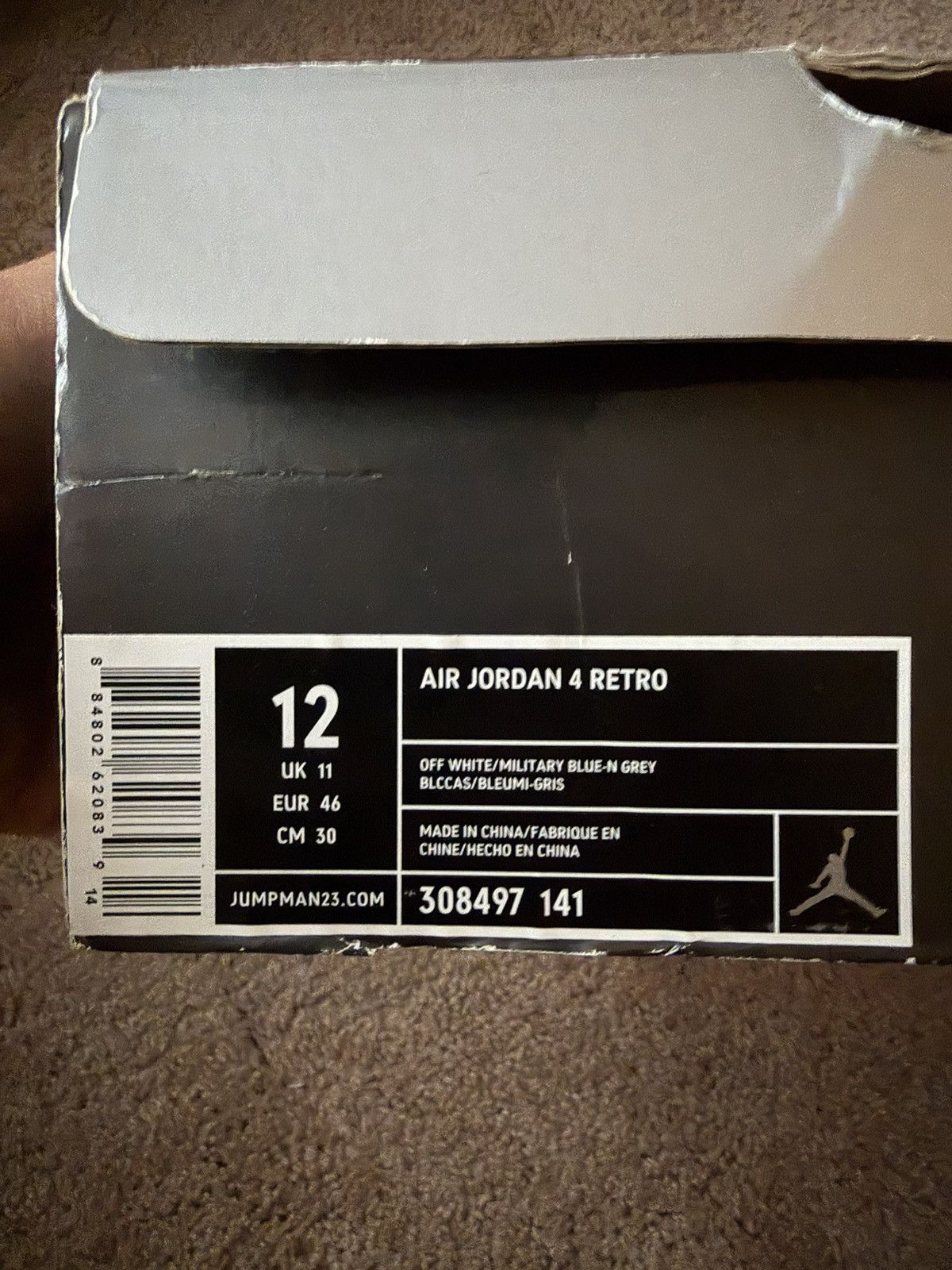 Jordan Brand 2006 Military Blue Jordan 4’s Size US 12 / EU 45 - 14 Thumbnail